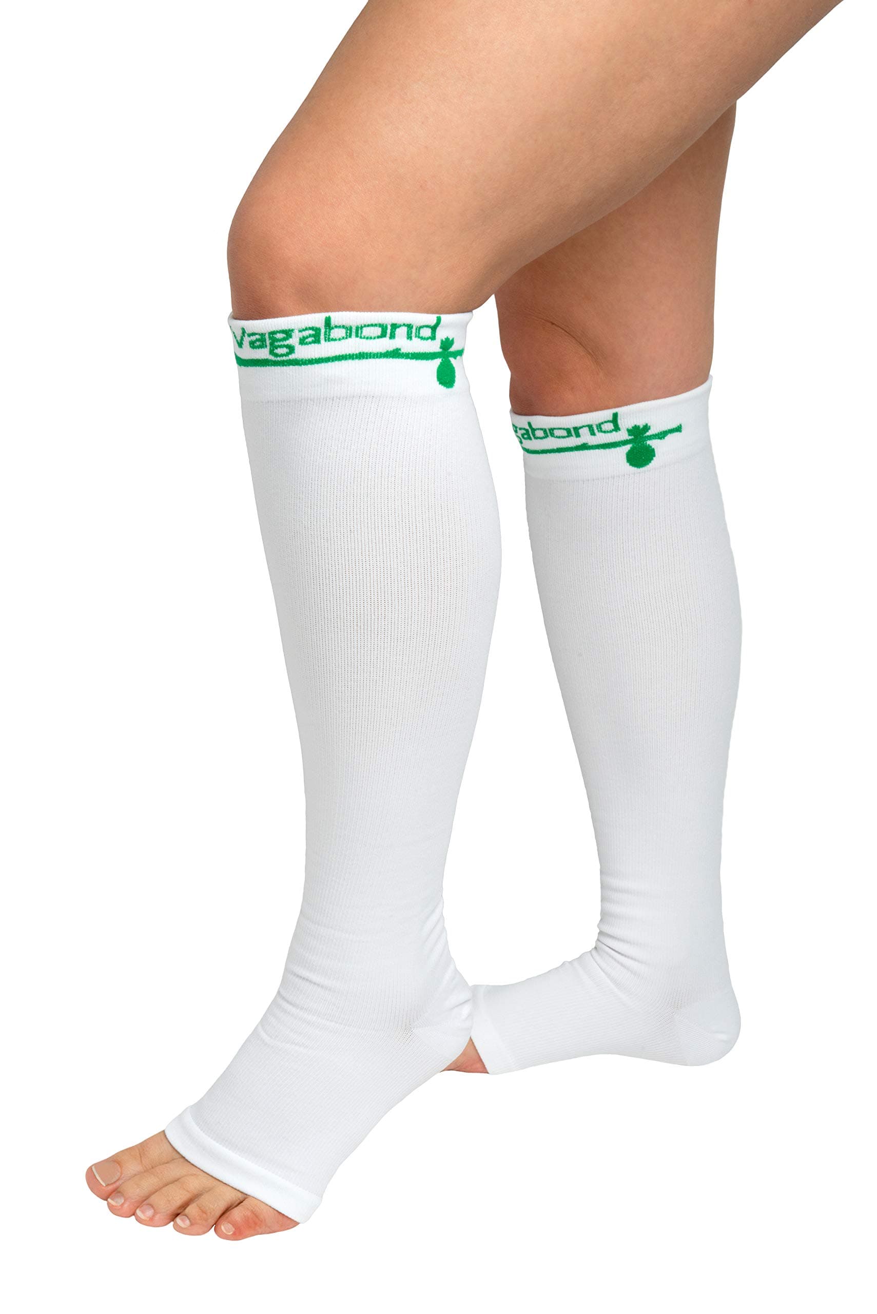 Vagabond 3XL and 2XL Wide Calf Toeless Compression Socks -15-20 mmHg for Fatigue, Pain, Leg Swelling, Comfy Compression