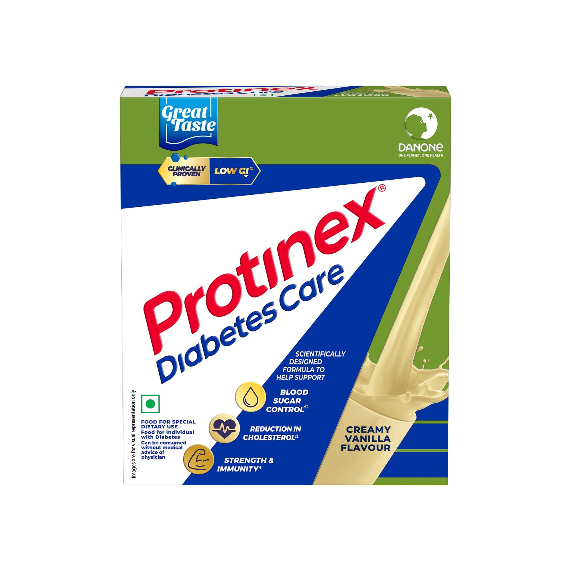 Diabetes Care, Creamy Vanilla, 200g |59% less post meal sugar spikes from day 1| High protein | High fibre & Clinically proven low GI formula