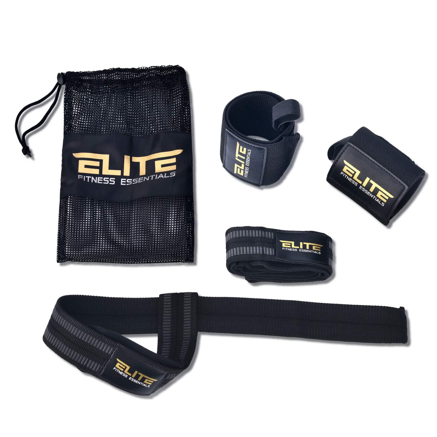 Wrist Wraps and Lifting Straps Bundle, Perfect for Weightlifting, Gym Workout, Deadlifting, Powerlifting and Cross-fit. Professional Quality for Men and Women. Paired in a Free Washable Storage Bag