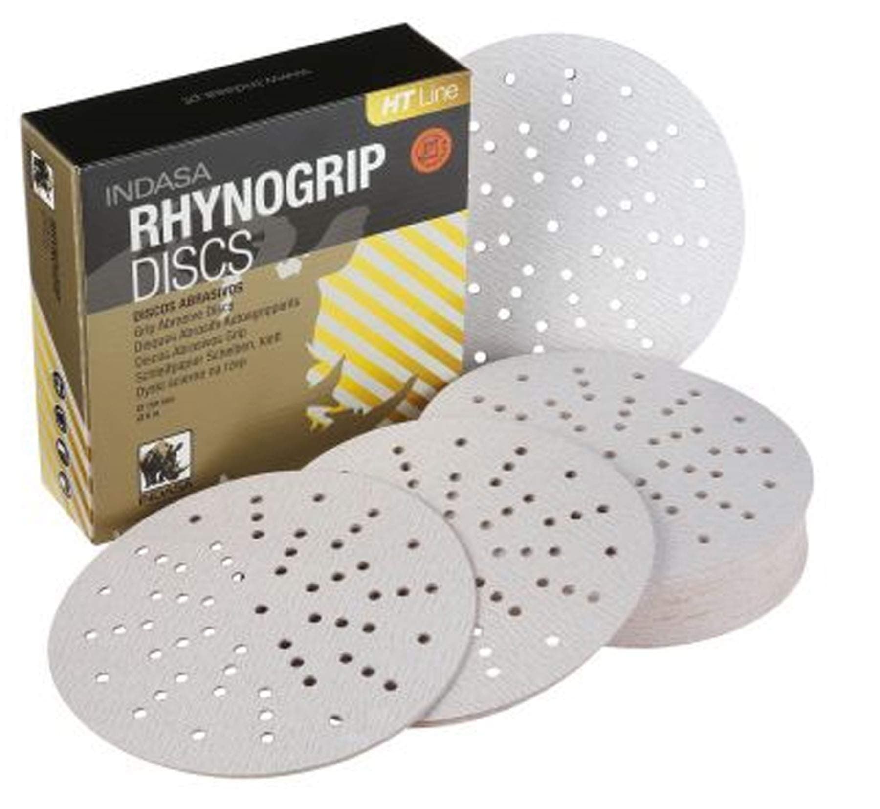 Indasa Rhynogrip HT Ultravent Line 150mm 6" Sanding Discs P400 Box of 50