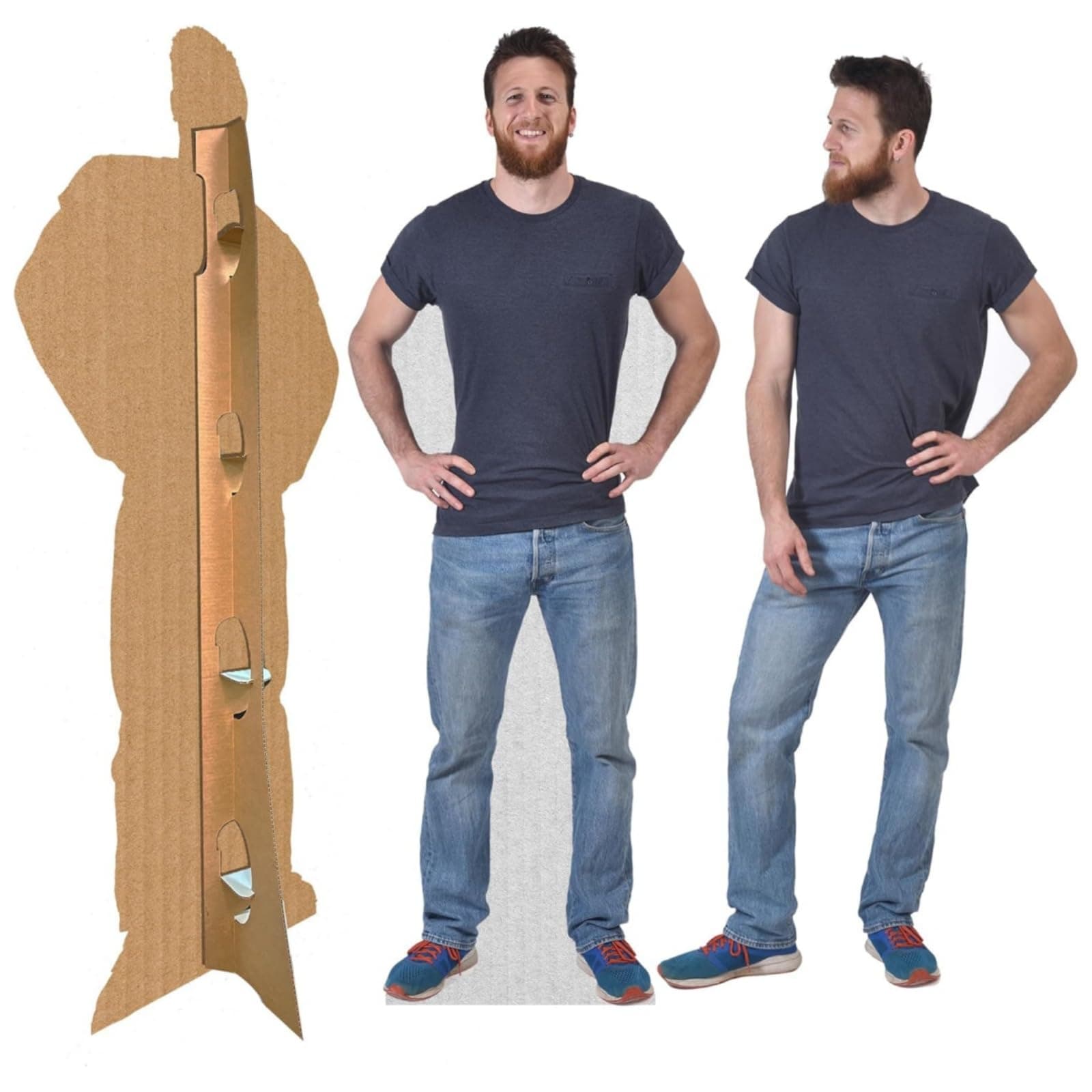 Personalised Life Size Cardboard Cutout | Custom High Resolution Stand Up | Upload Your Own Photo - Perfect for Wedding, Graduation, Birthday, 1-8 ft