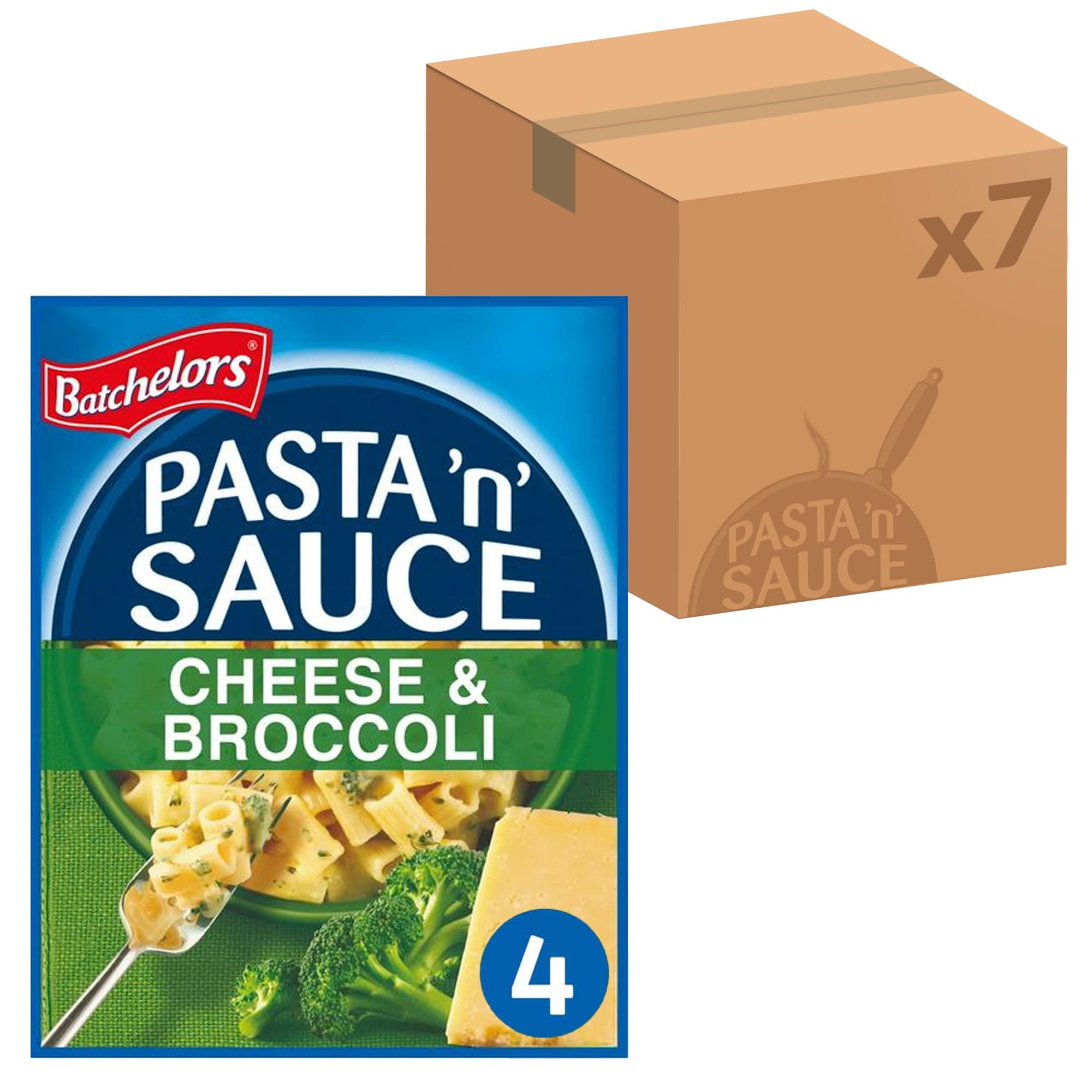 Batchelors Pasta 'n' Sauce Cheese & Broccoli Pasta Ready Meal, 99 g Packet (Pack of 7)