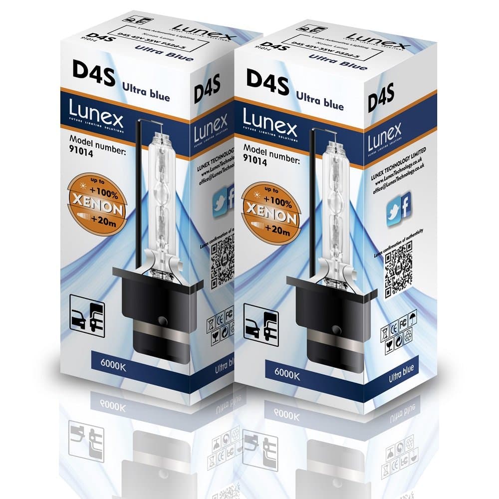 LunexD4S Headlight Lamp Xenon Replacement Bulbs (6000K)