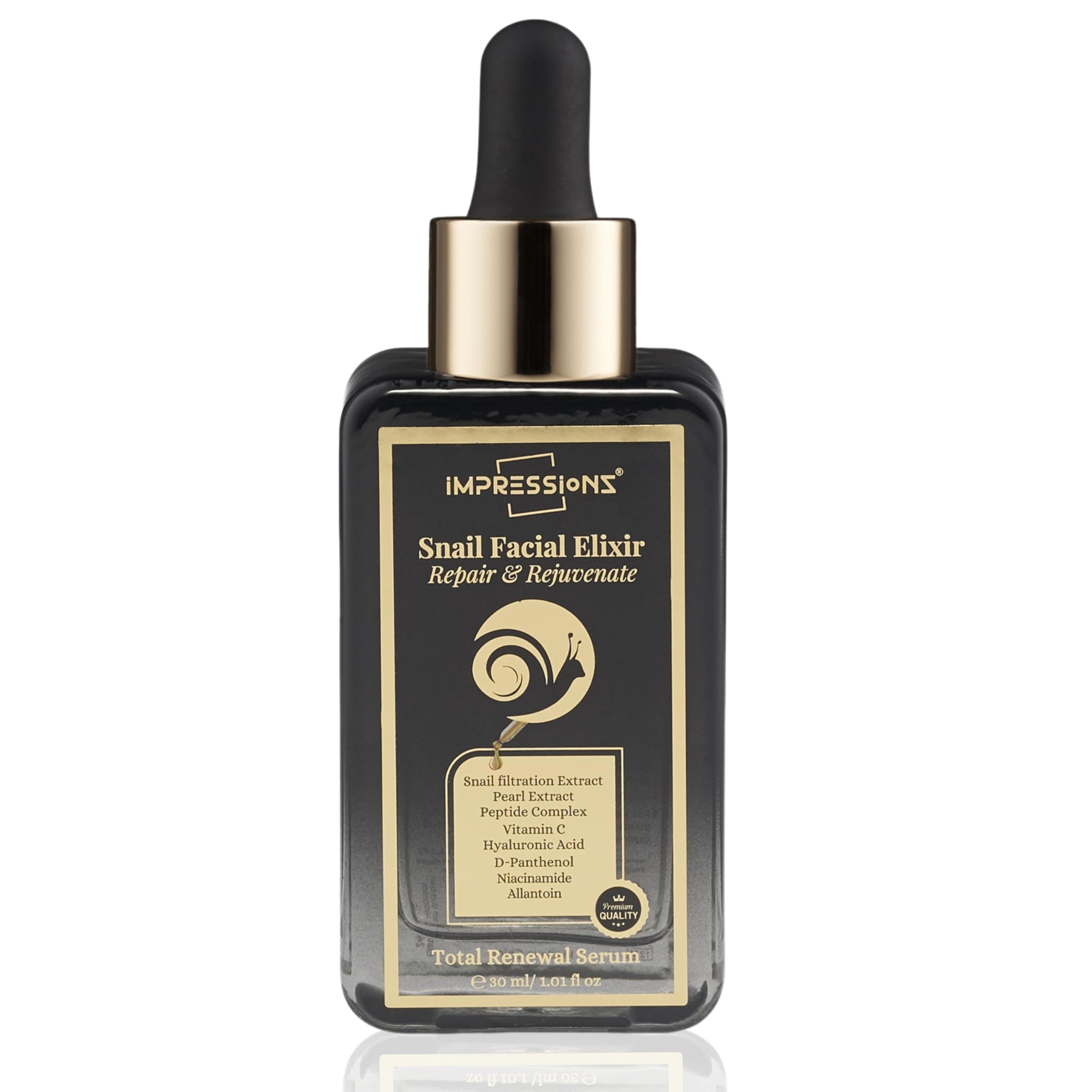 Instant Visible Glow Snail Serum for Face β Collagen Enhancing Hydrating Serum with Snail Mucin for Wrinkles, Fine Lines, Radiant & Youthful Glow