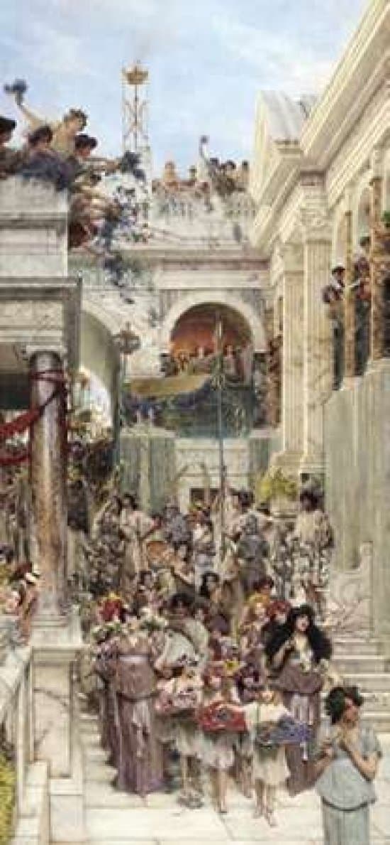 Posterazzi Rites of Spring Poster Print by Sir Lawrence Alma-Tadema, (10 x 20)