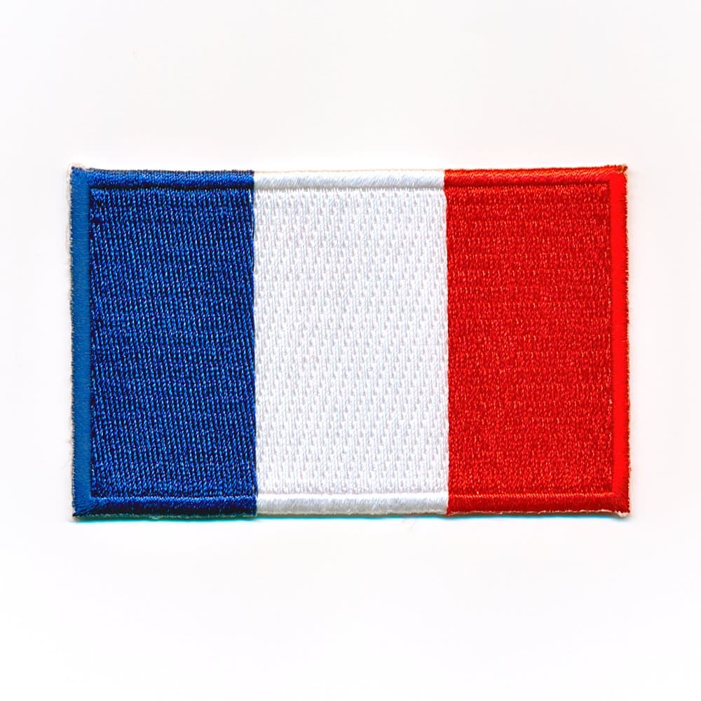Flag France Paris Lyon France Flag Sew-On Patches for Clothing, Iron-On Sew On Patch 0910 x 80 x 50 mm