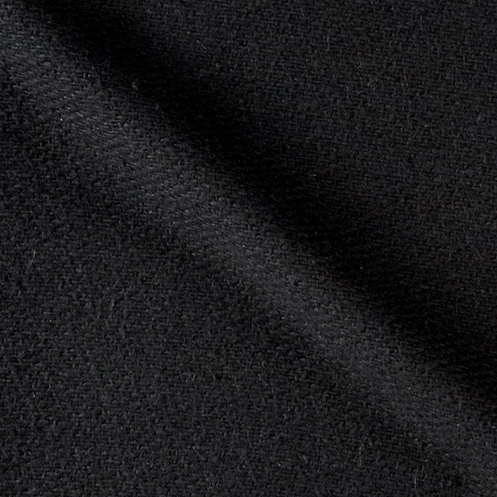 Ametex Solid Waffle Plush Wool Blend Coating Fabric by The Yard, Black