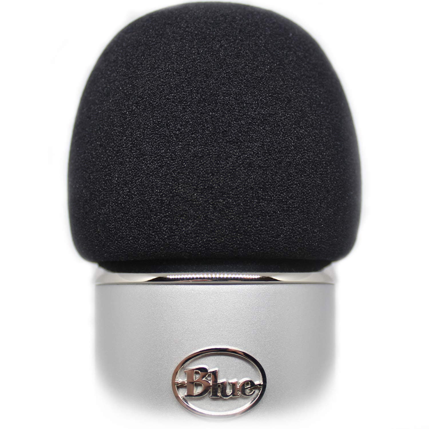 Foam Windscreen for Blue Yeti - Can Also Cover Other Large Microphones such as MXL, Audio Technica and more - Made from a Quality Sponge Material to Act as a Pop Filter for your Mic - Black Color