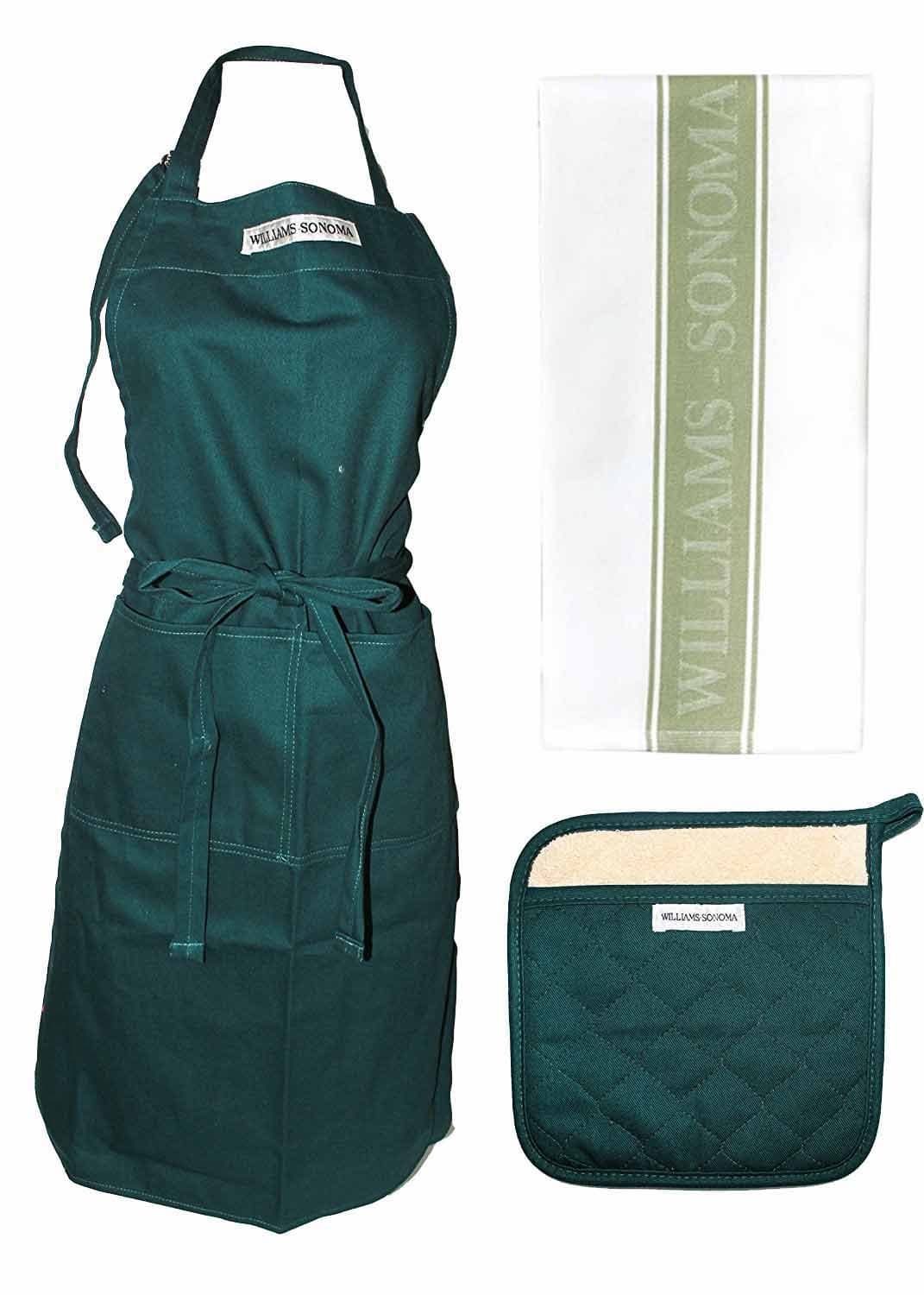 Williams Sonoma Chef Apparel & Oven Mit with Pot Holder