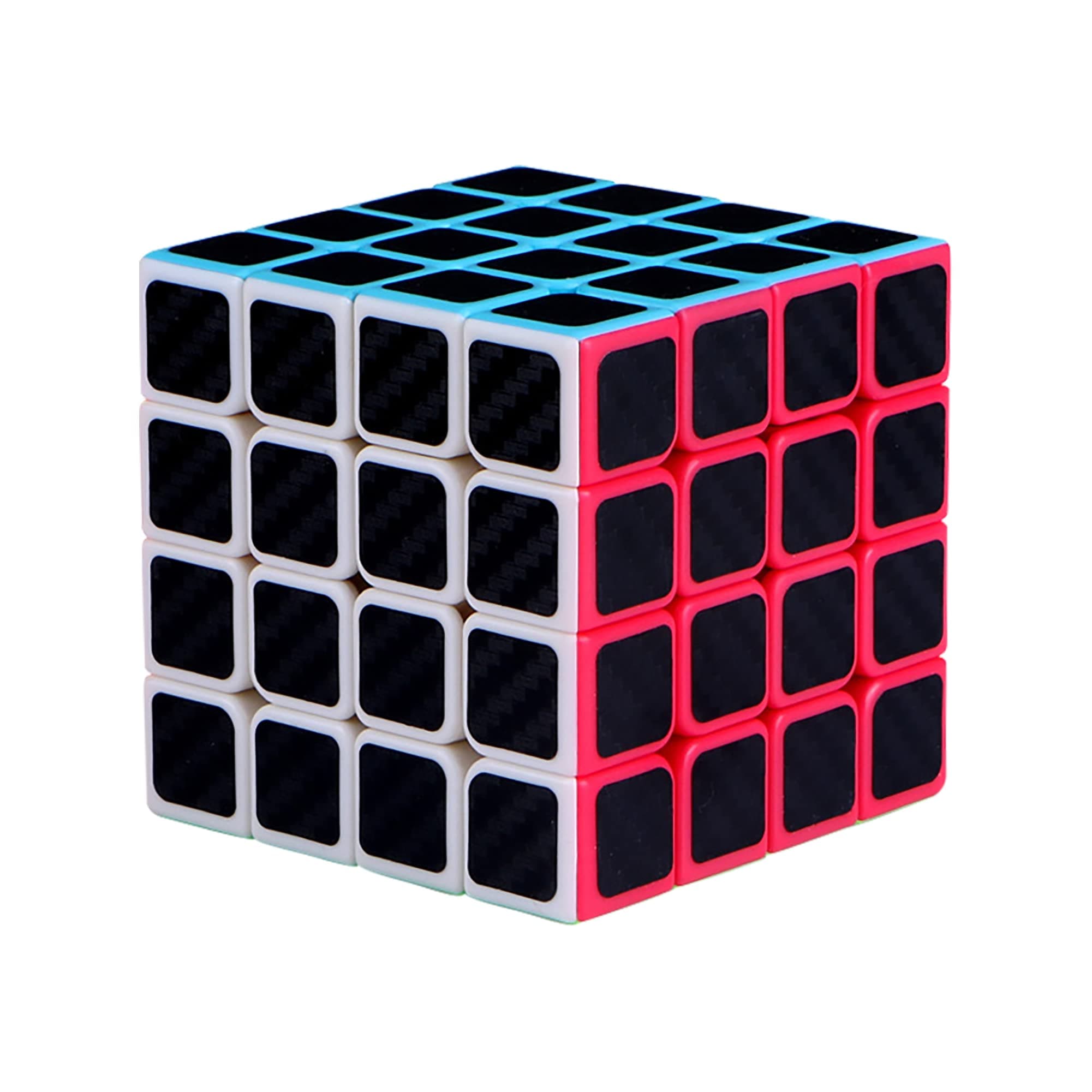 MAGIC SELECT Magic Cube 4x4 Pack Meilong Moyu Cubing Classroom Non-Slip Carbon Fiber with Faster Spin, Easy and Smooth, 3D Puzzle, Beginners and Professionals