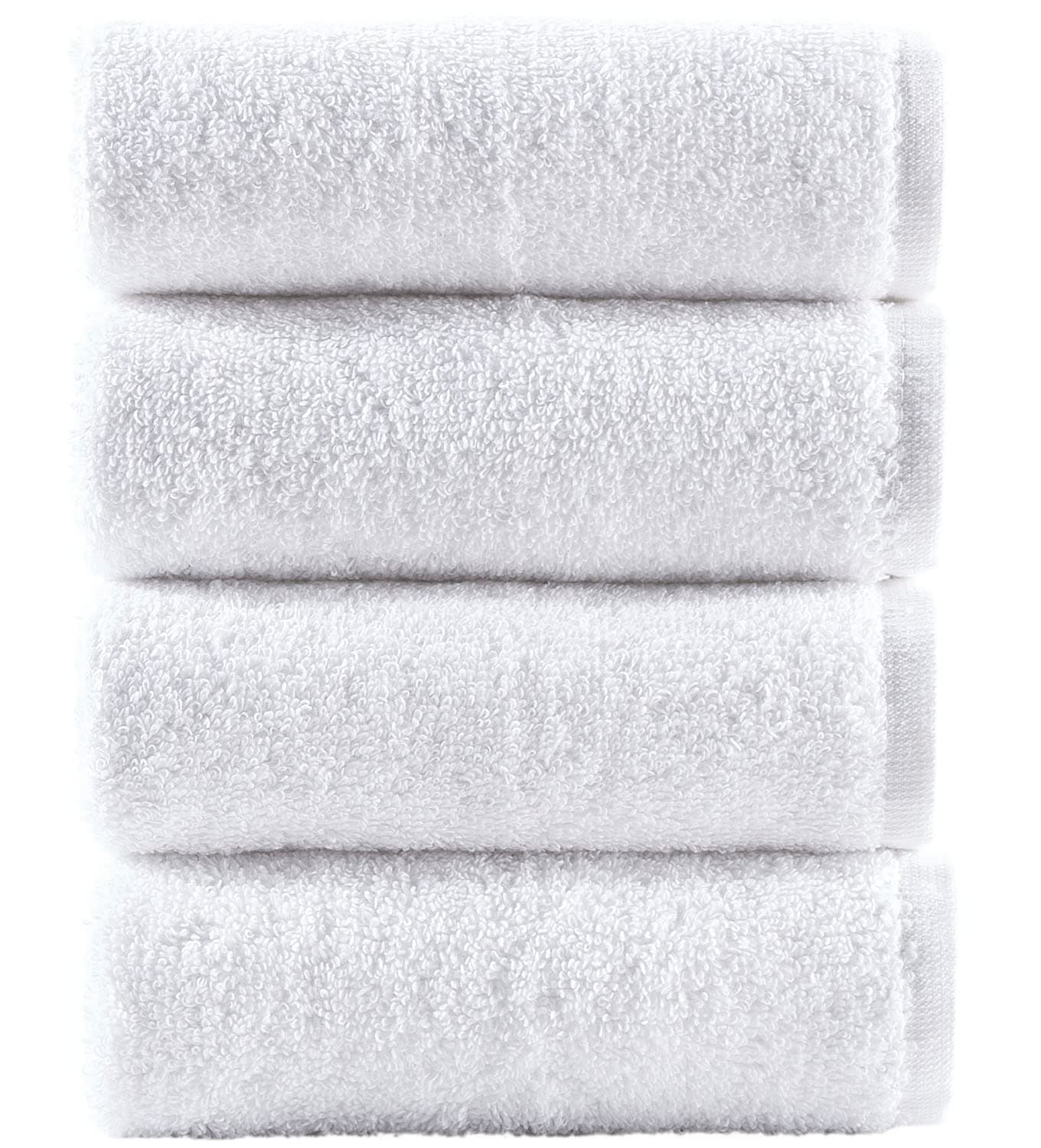 Washcloth Linen Set Premium Original Turkish Cotton, Hotel Quality for Maximum Softness & Absorbency Face Towels for Hand, Kitchen & Cleaning (White Washcloths Set)