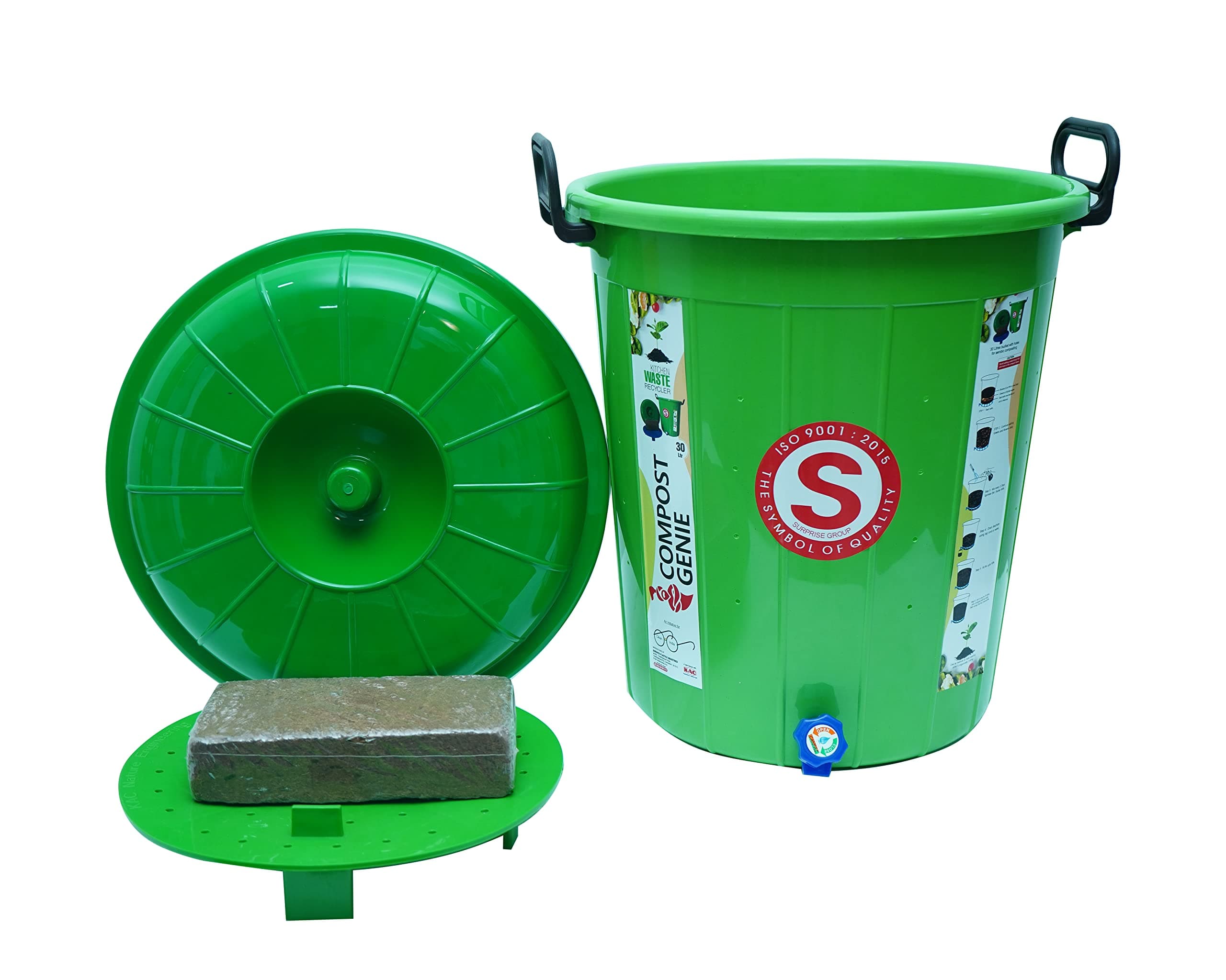 Organic Waste Composting Bin | Compost Genie L-30 | Converting All Kinds of Kitchen Food Waste into Fertilizer | Manure | Composter