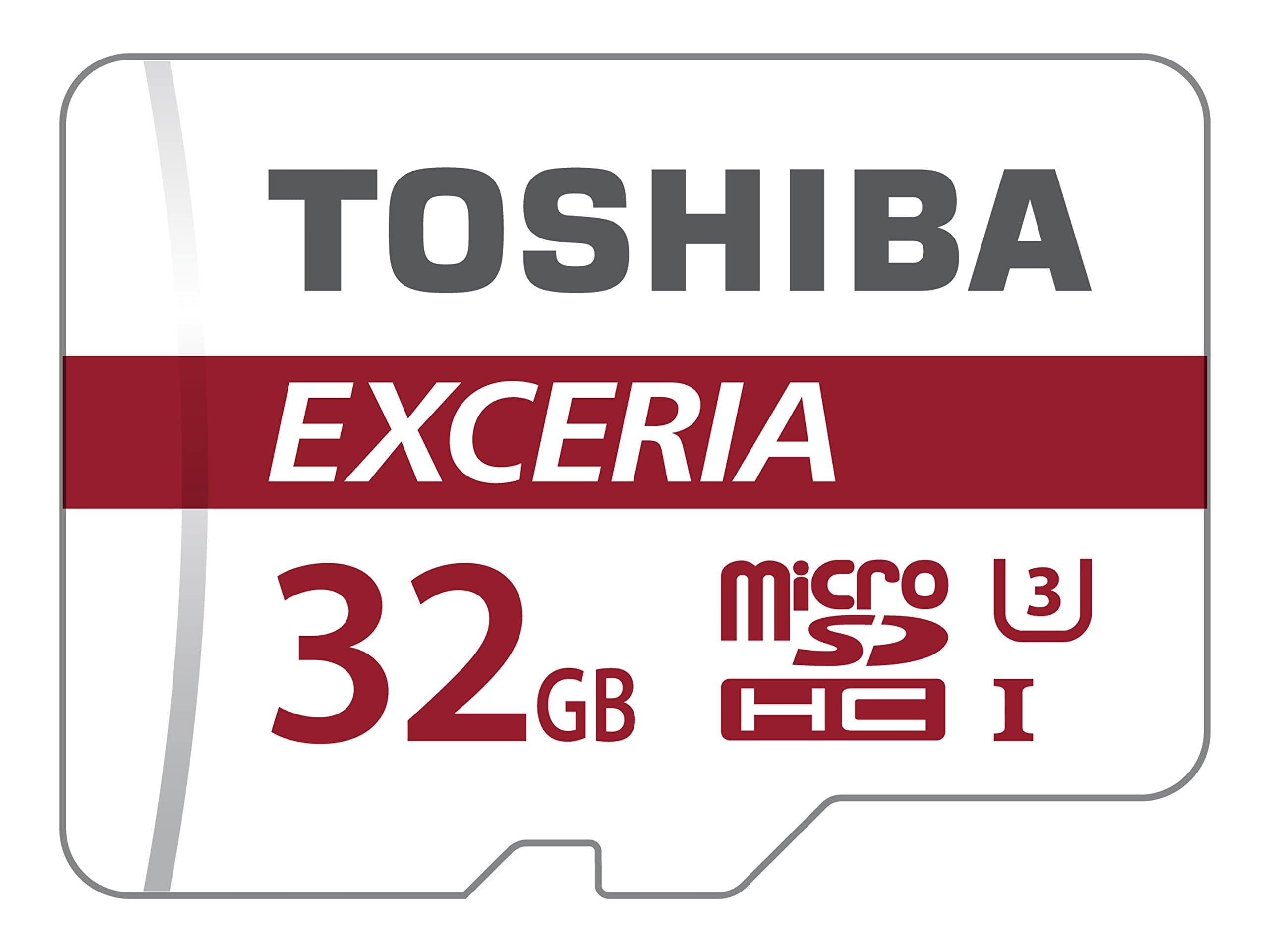 Toshiba Exceria M302 32GB Micro SD Memory Card 90 MB/s 4K - THN-M302R0320EA
