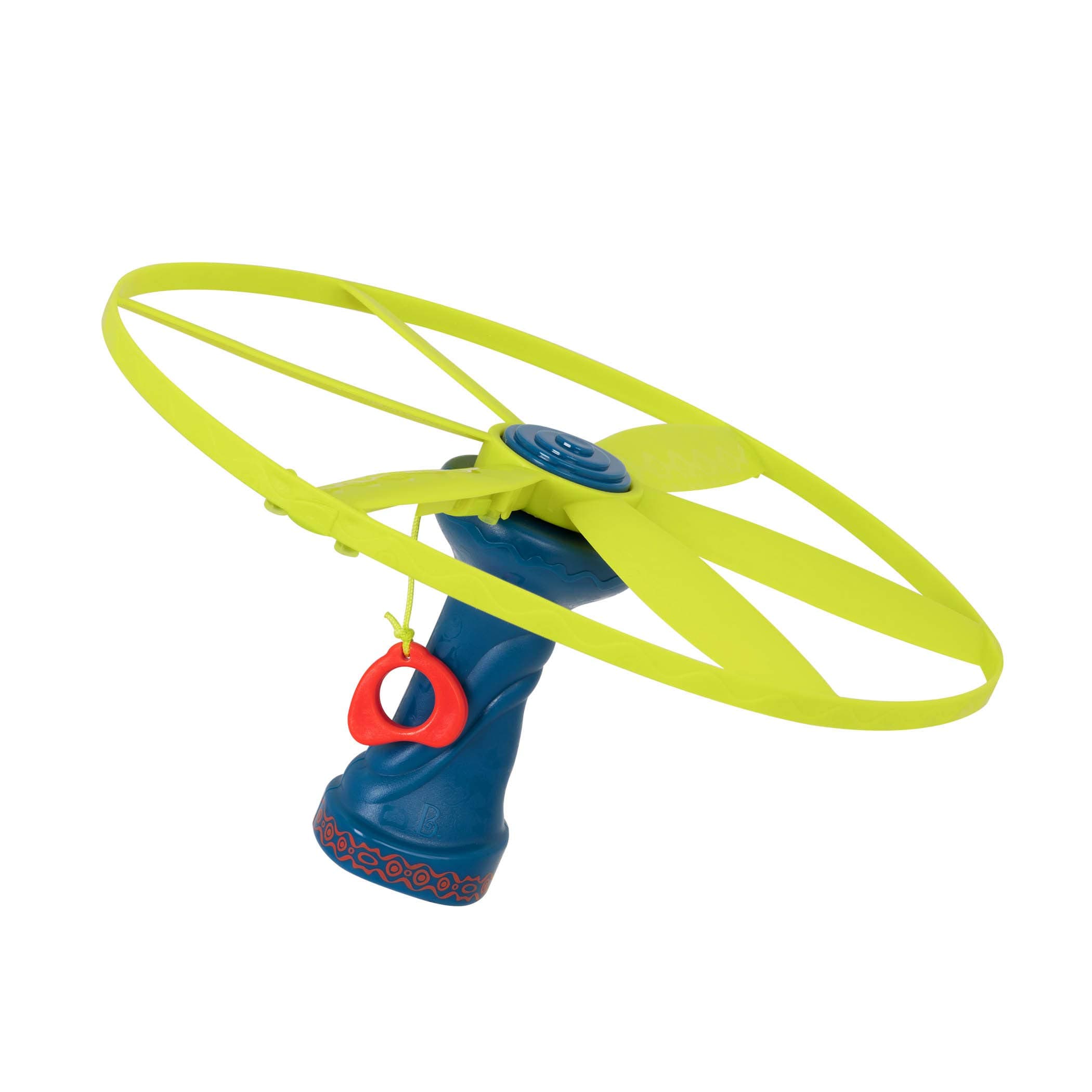 B. toys – Skyrocopter – Sports & Outdoors – Light – Up Disco Flyers – Flying Disc with Lights & Launcher For Kids 5 Years +