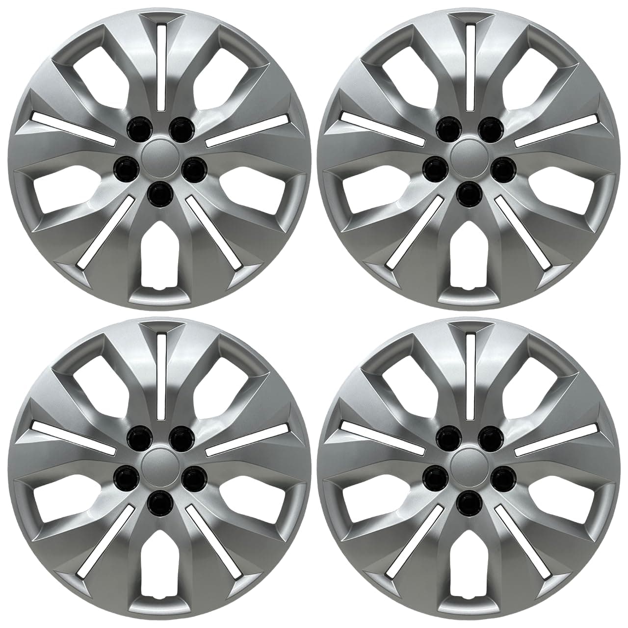 Premium Replica Hubcap Set, Fits Chevrolet Cruz 2011-2016, Replacement 16-inch Wheel Cover (4 Pieces)