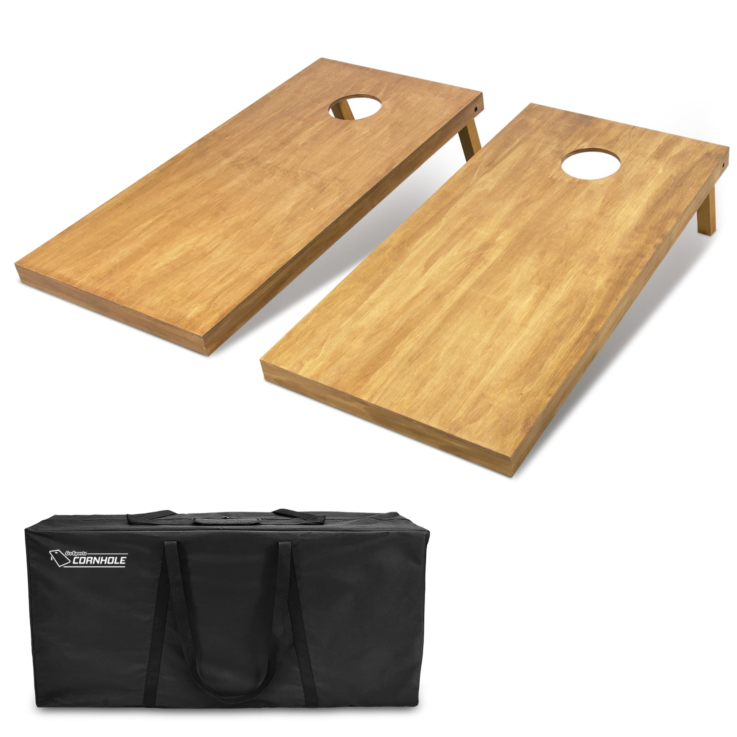 GoSports 4feet x 2feet Regulation Size Wooden Boards Set - Includes Carrying Case and Over 100 Optional Bean Bag Colors