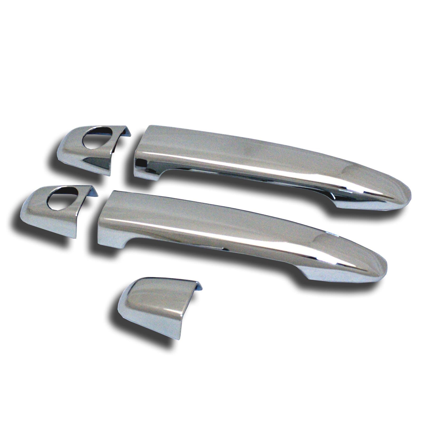Tuningpros CDH-1151-3 Door Handle Cover Chrome Plated ABS Plastic 5-pc Set