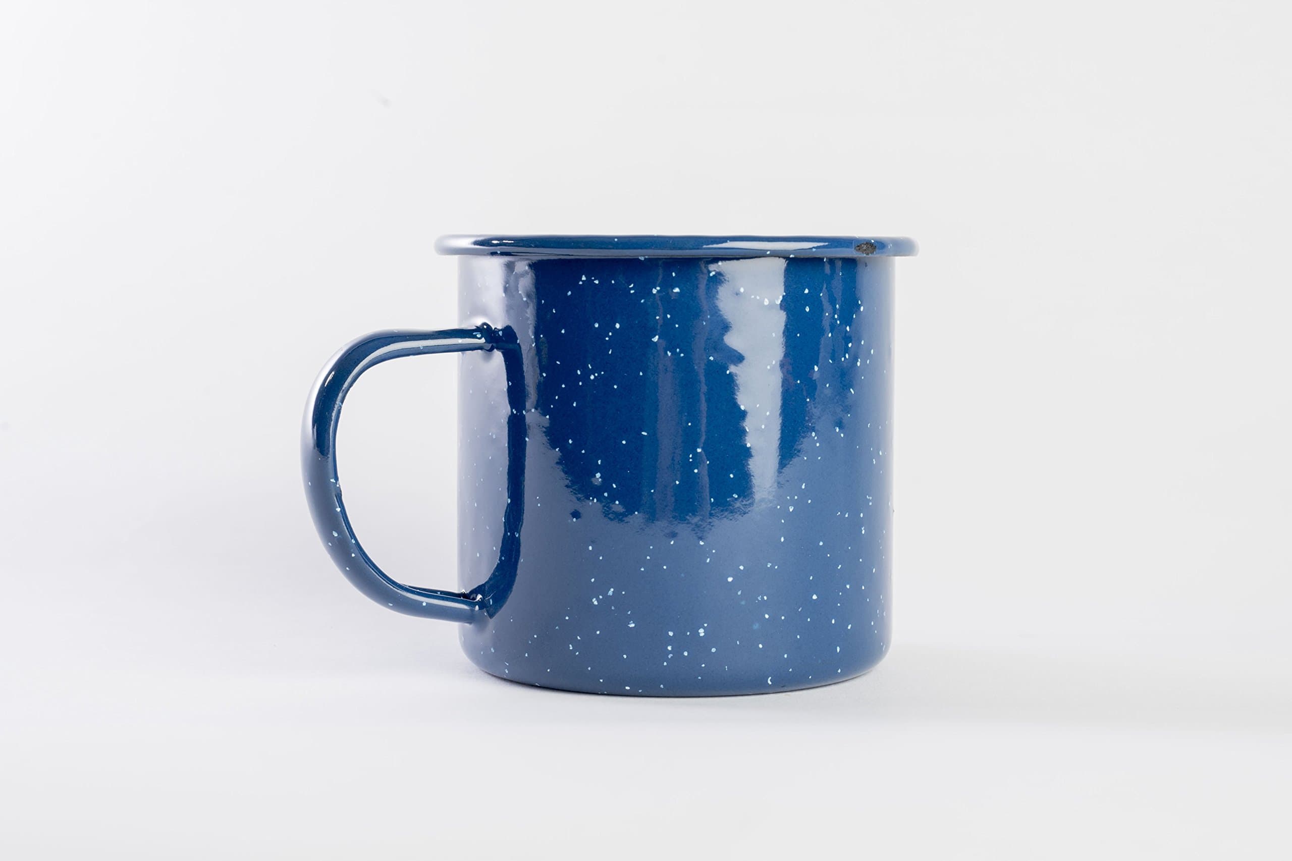 Enamel Mug - Outdoor Camping Mugs - Ideal For Early Morning Coffee Or Cold Beverages- Coffee Mug- 16 Oz (Navy)