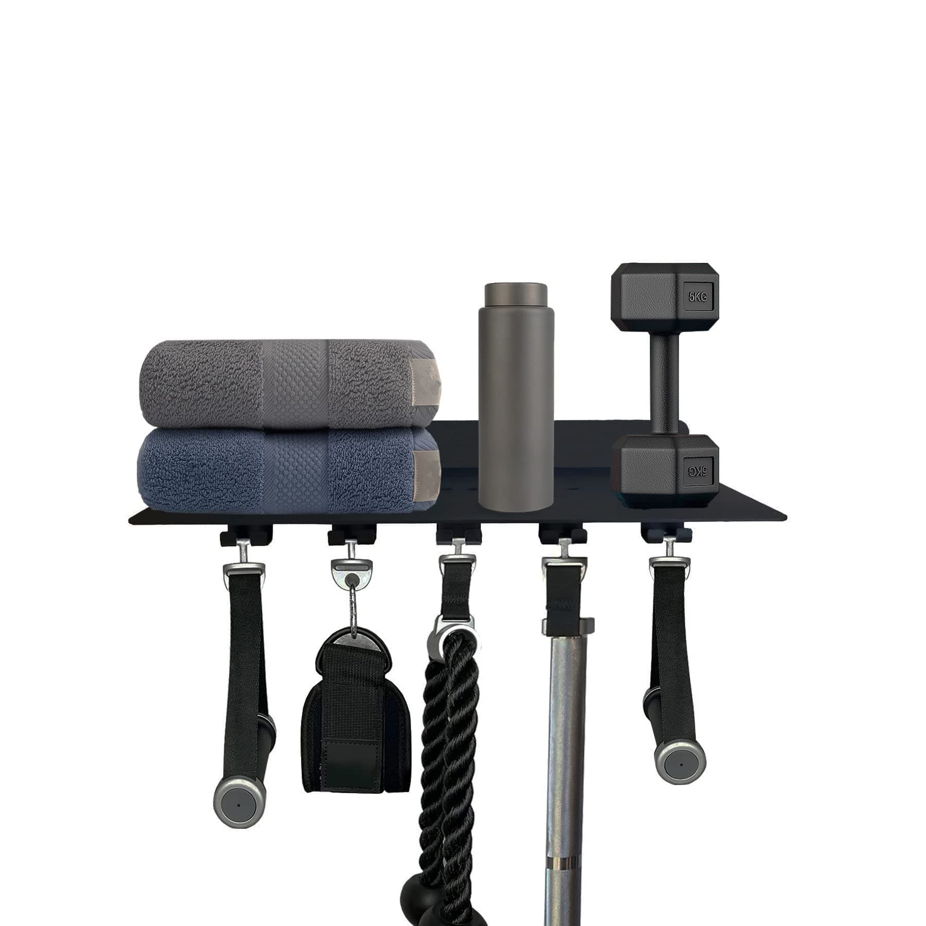 Fit for Tonal Accessory Floating Shelves Black Gym Rack Wall Mount Organizer Home Gym Storage Shelf Wall T Lock Shelf Workout Equipment Storage Rack Tonal Shelf