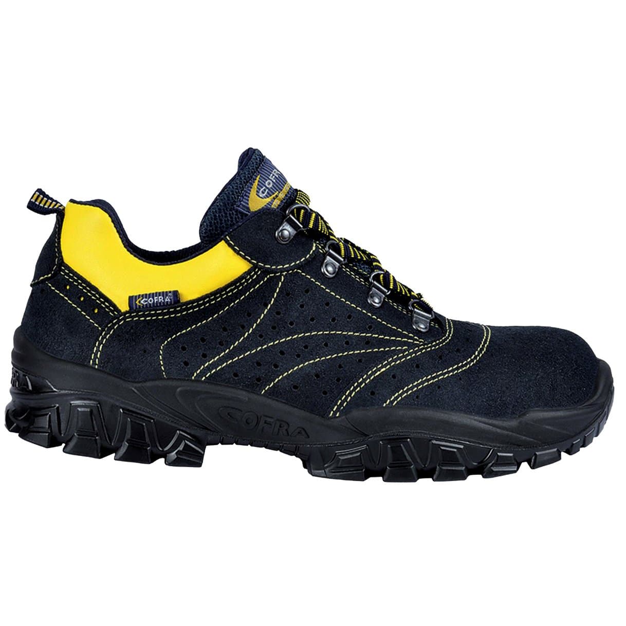 Cofra Safety Shoes New Arno S1 SRC Size in Black/Yellow