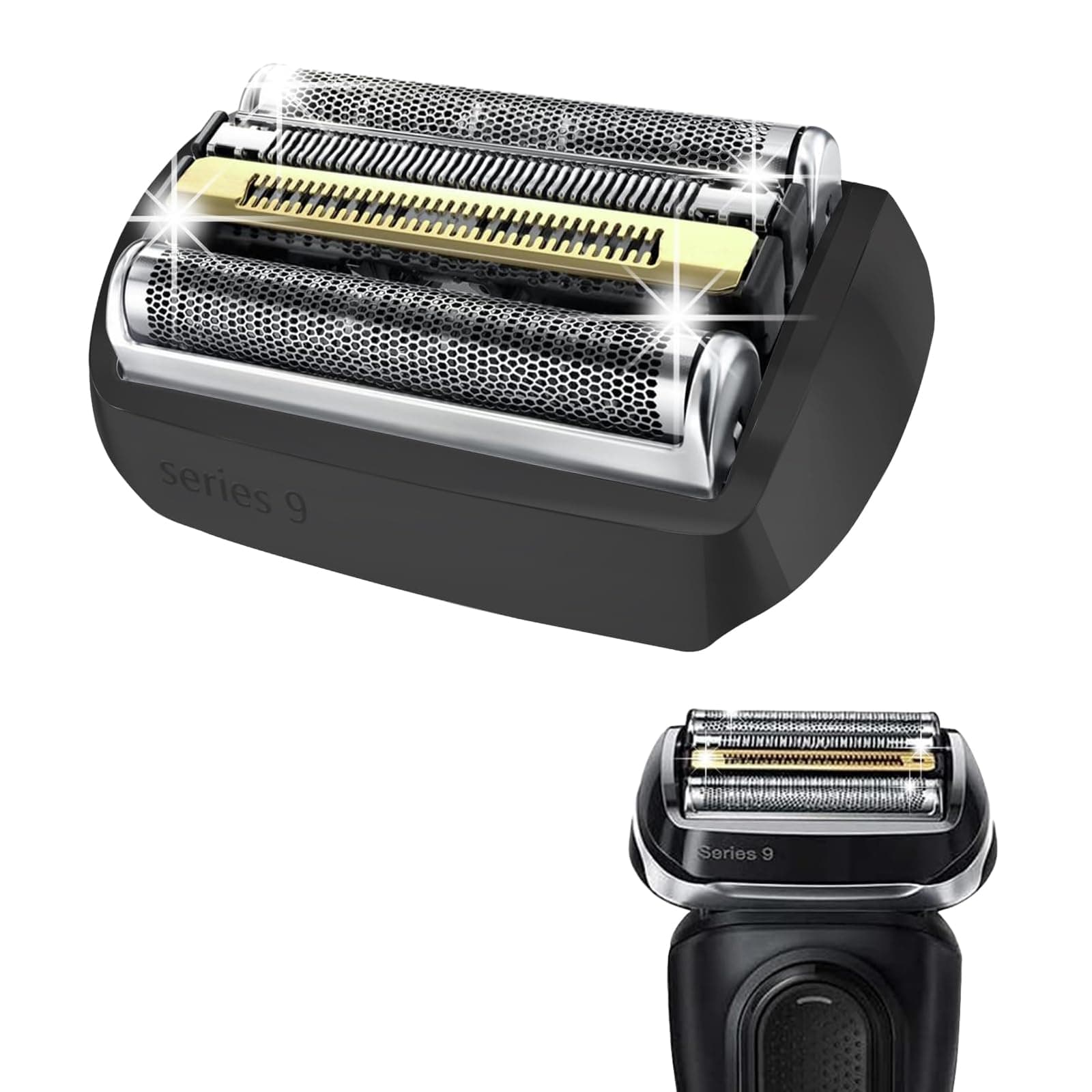 92B Electric Replacement Shaver Head Accessories Compatible with all Braun Series 9 Electric Razors 9290cc,9291cc,9370cc, 9293s, 9385cc, 9390cc, 9330s, 9296cc,Black
