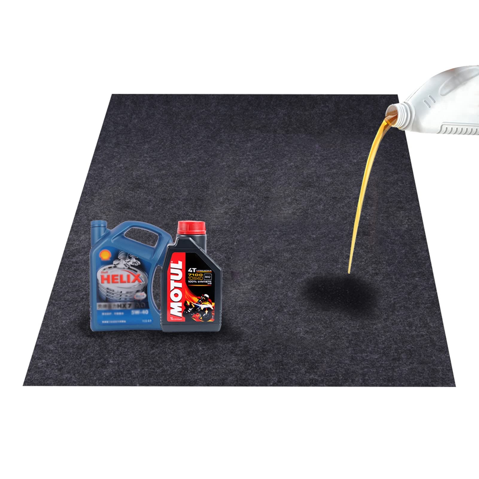 CONVELIFEFelt Fabric Absorbent Material Garage Floor Oil Spill Mat,Under Sink Mat, Protects Garage Floor(36inches x 48inches)