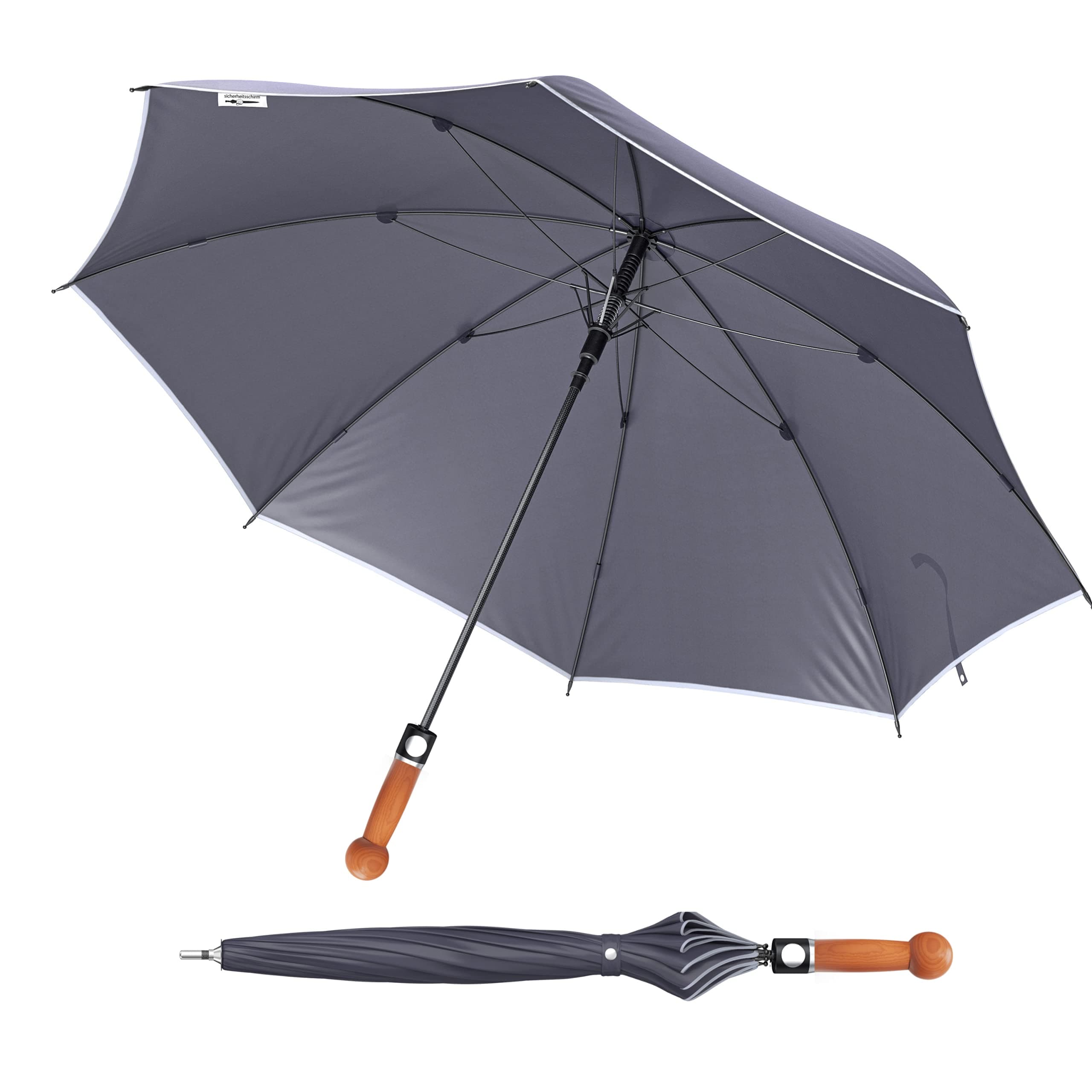 Security Umbrella Safety umbrella short, Unbreakable umbrella for self-defense, Legally legal and highly effective self-defense aid that makes you safer on the move zwetschge