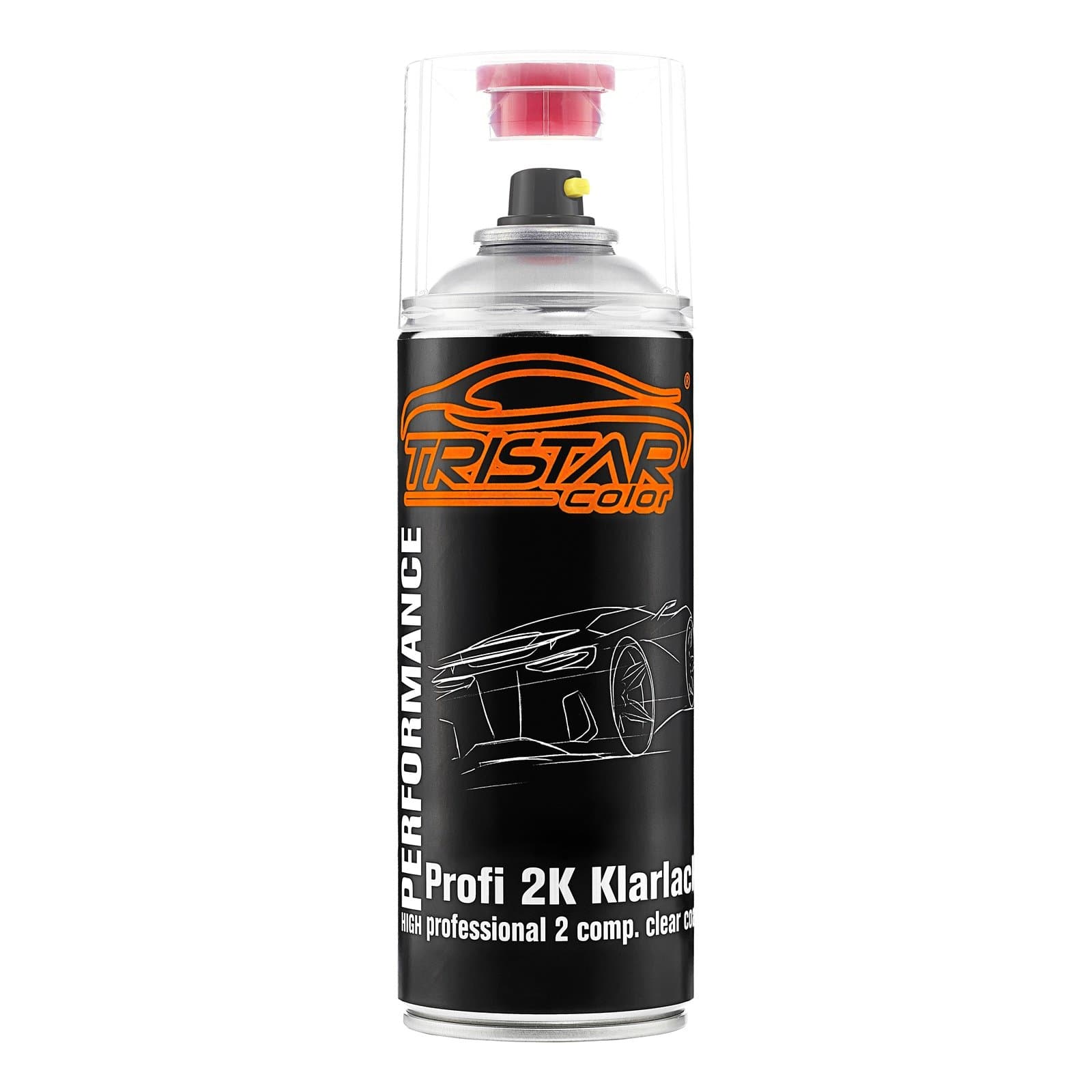 TRISTARcolor 2K spray can professional CLEAR COAT high-gloss HS 400 ml car paint spray can