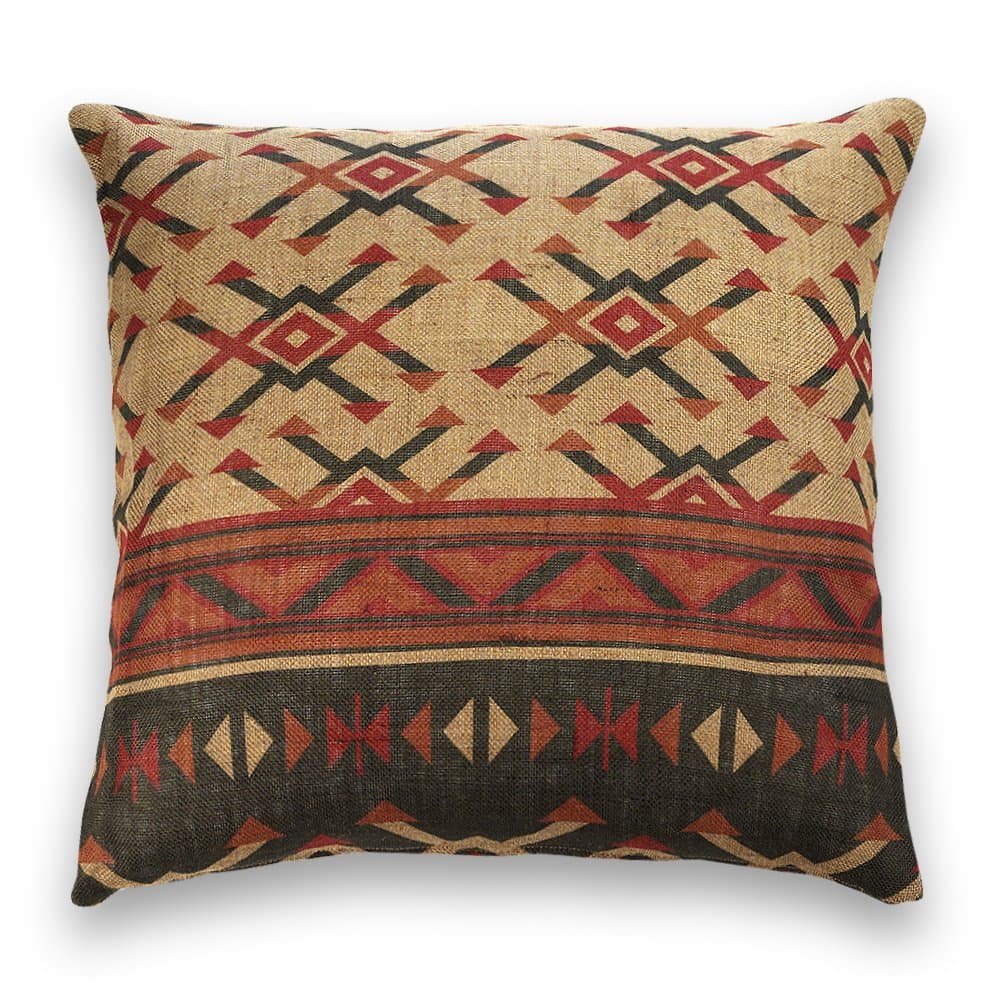 Guapore Hessian Kilim – Decorative Cushion, Square, 60 x 60 cm, Multi-Colour