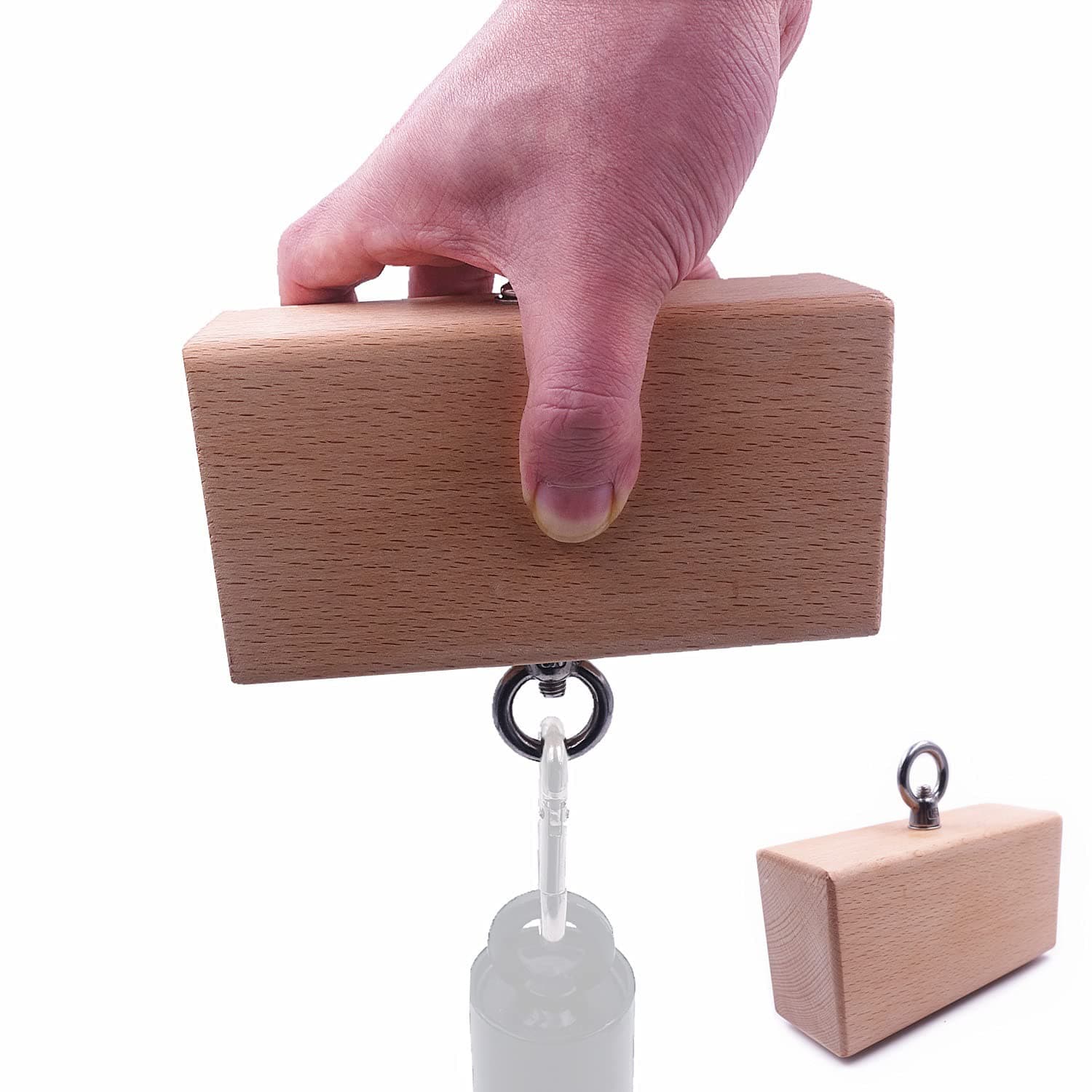 Wooden Pinch Block Grip Workout Climbing Power Grip Forearm Finger Exerciser Strength Training Strengthener Equipment