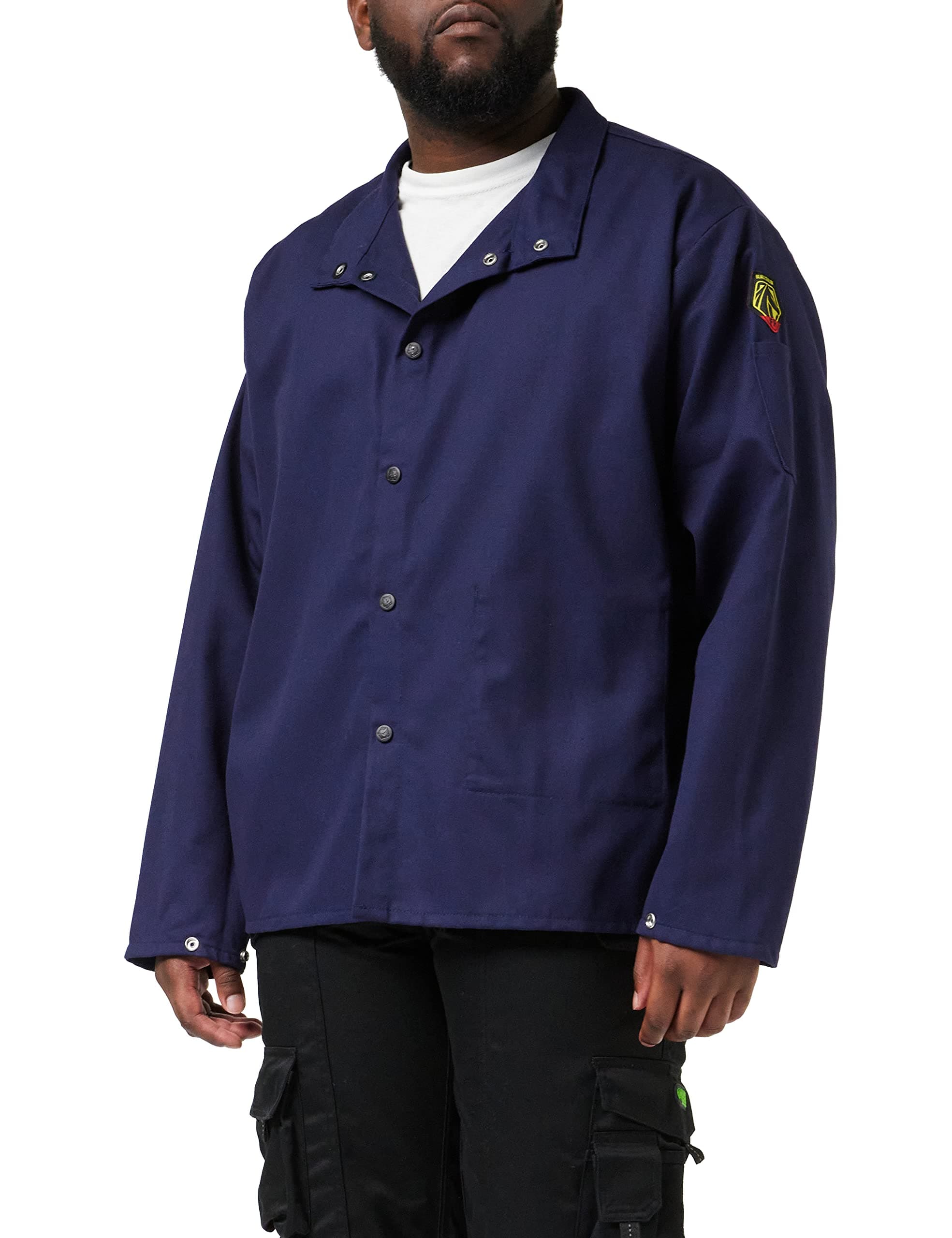 Black Stallion Revco FN9-30C 30 9oz. Navy FR Cotton Welding Jacket, X by Revco