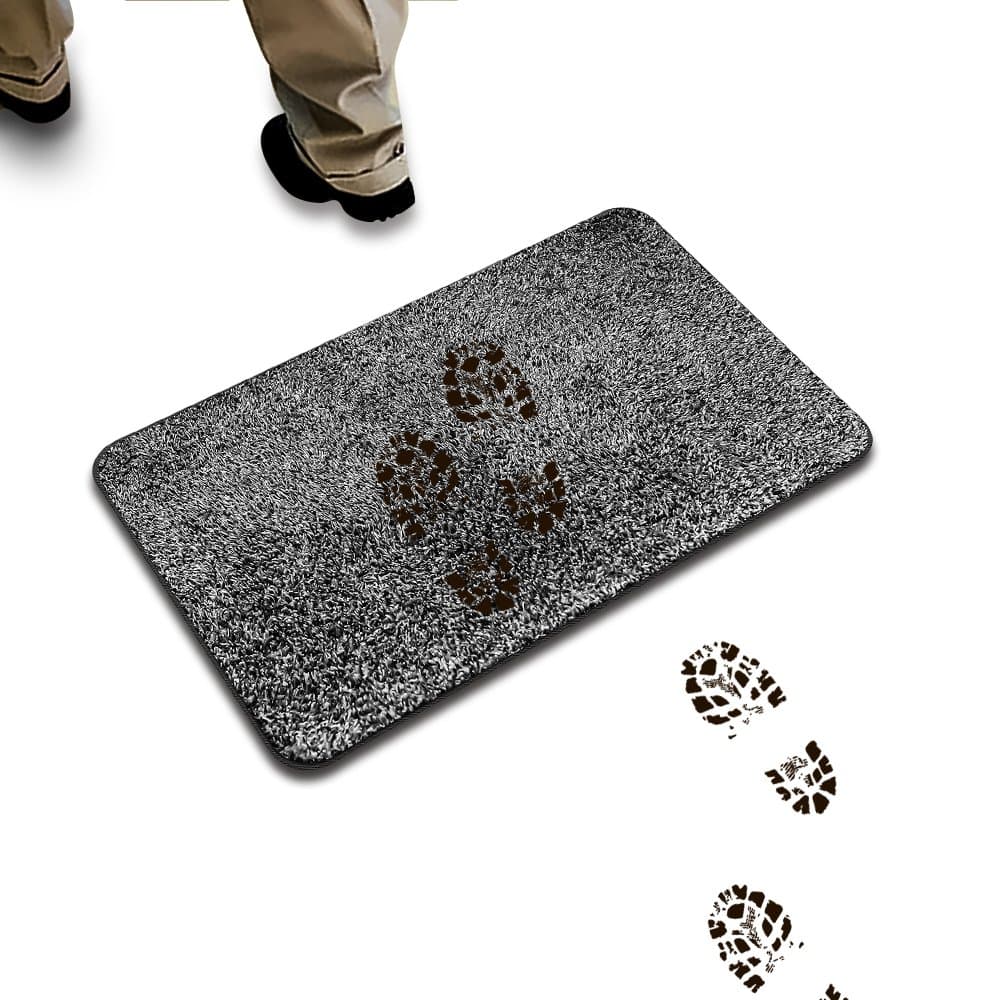 klyfar Super Absorbs Mud & Water Remove Dirts Doormat, Magic Step to Clean Mat Indoor Non Slip Door Mat Entrance Self-Cleaning Pad