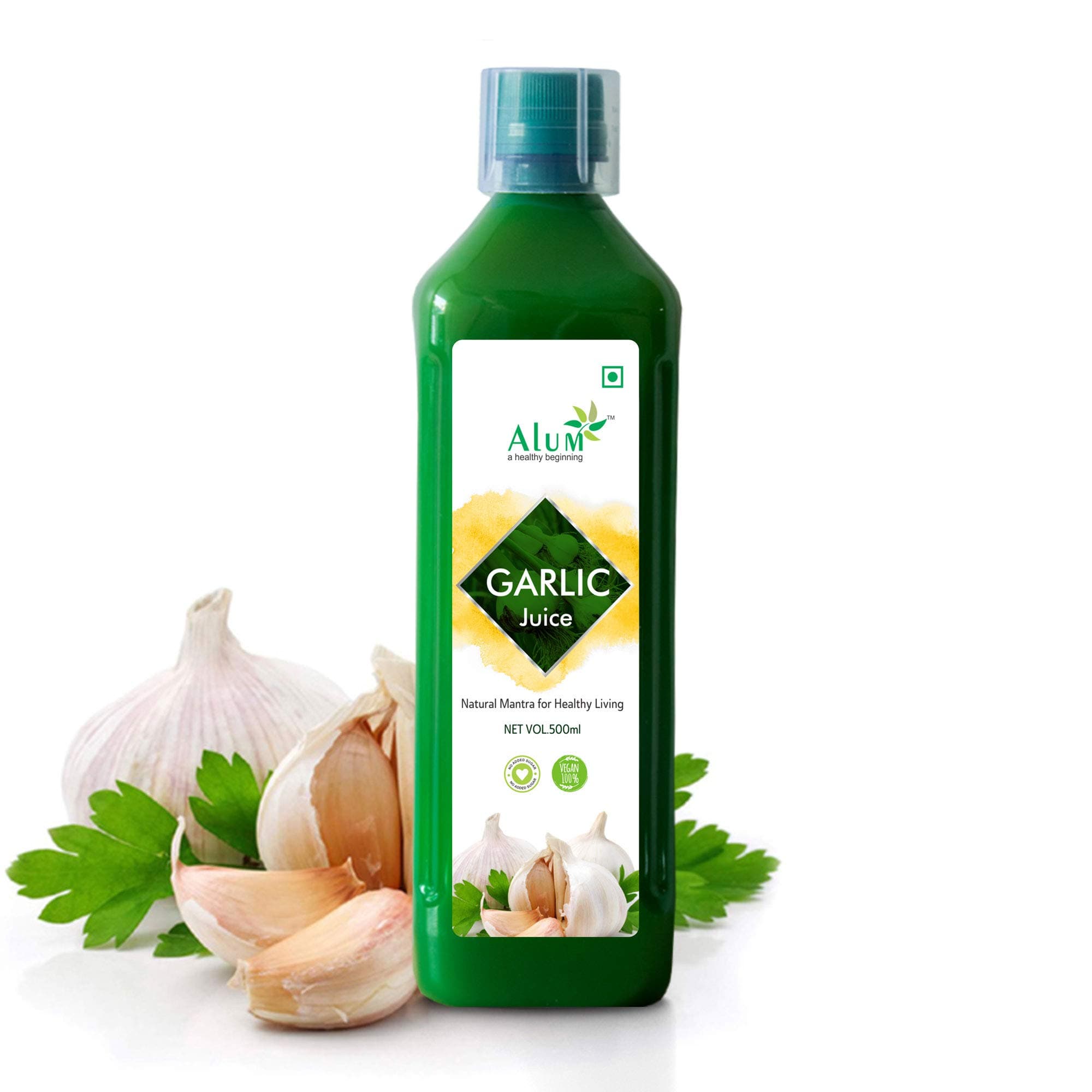 Alum Garlic Juice 400 ml Cold Pressed Fresh Juice