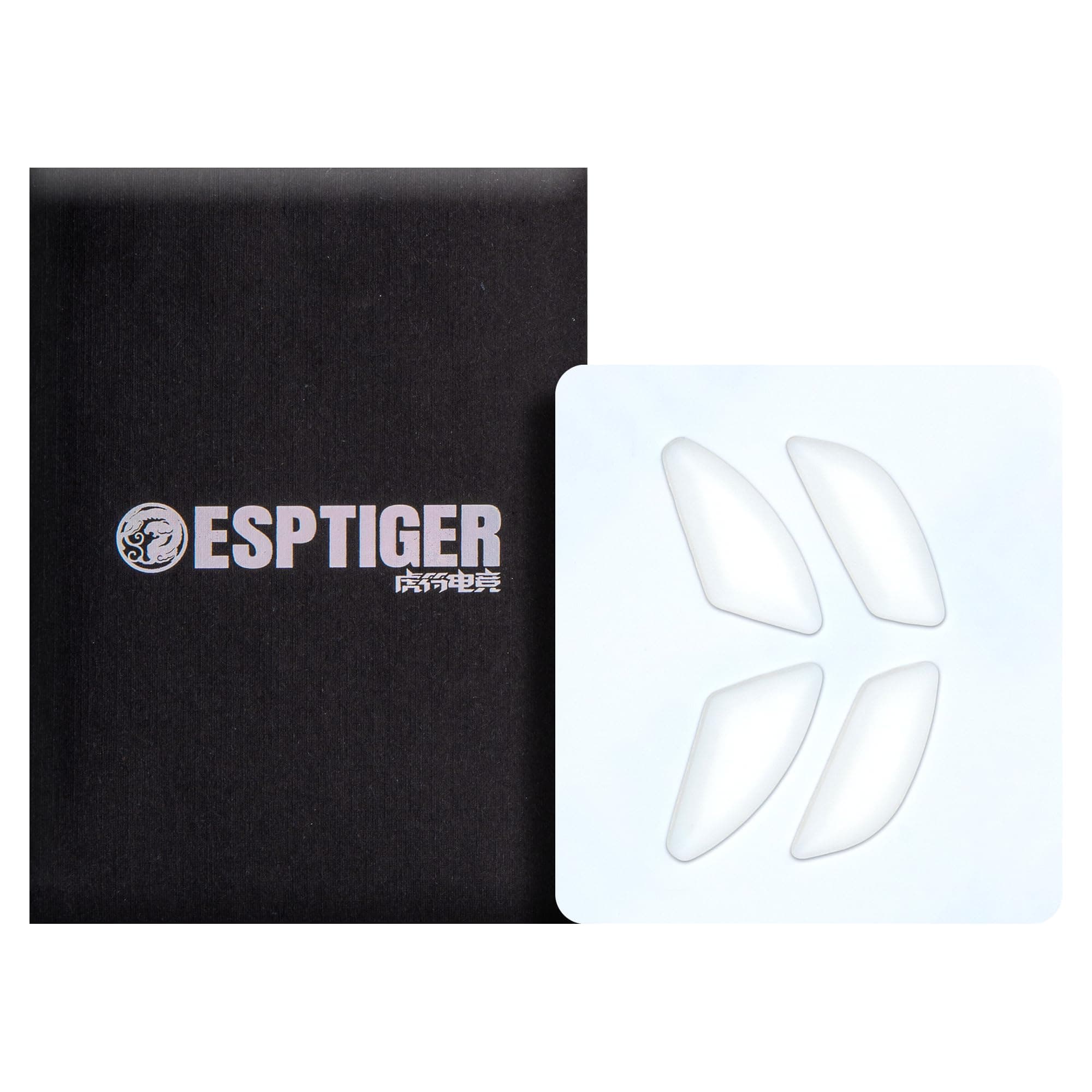 Gaming Mouse Skates ICE - V2 Skates for FinalMouse SL12/UL2/Cape Town Mouse Feet 2.5D Edge Treatment Smooth PTFE Material 3M Adhesive - White