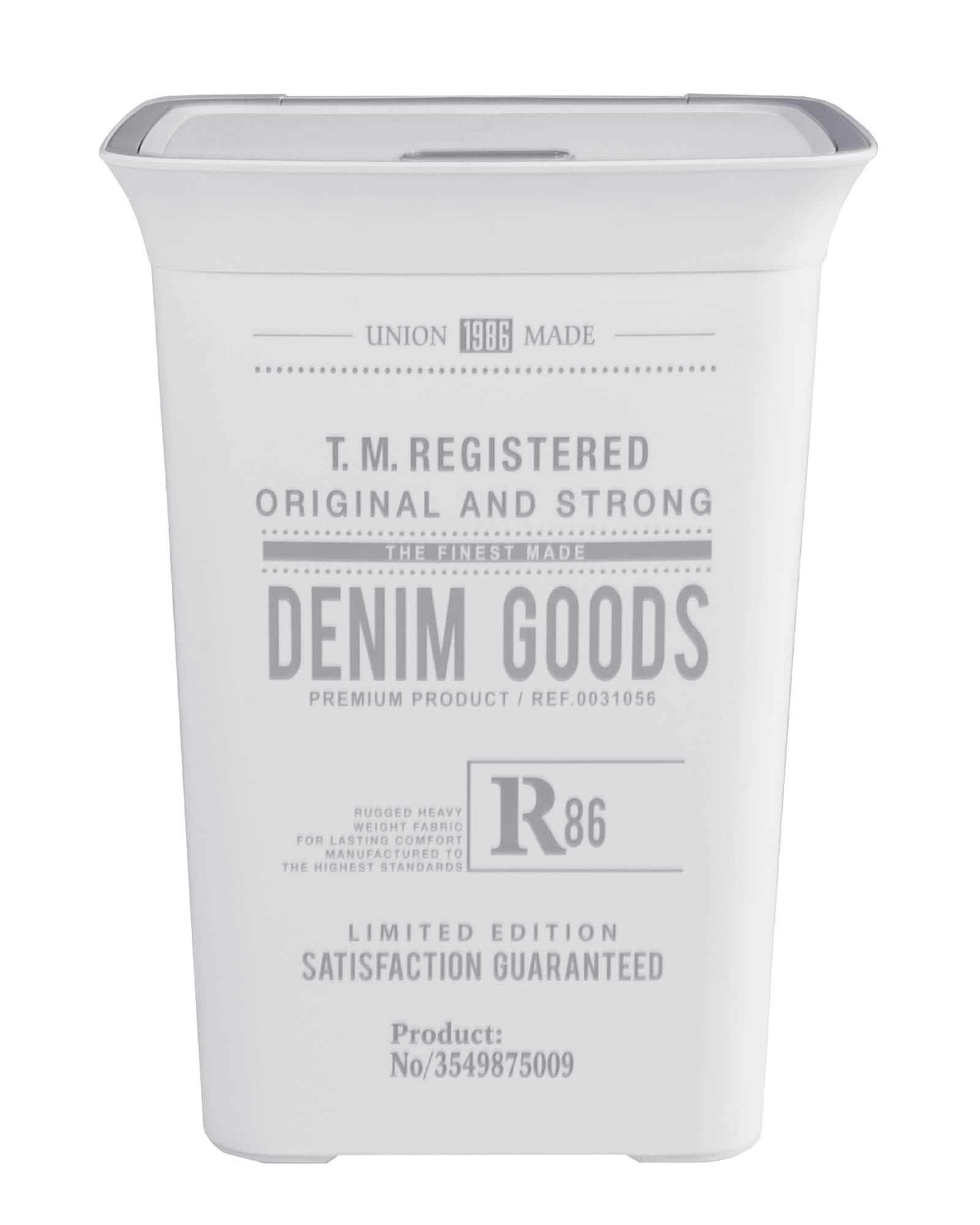 Laundry Basket with Ventilation Moda Denim 60 Liter With Lid Laundry Hamper