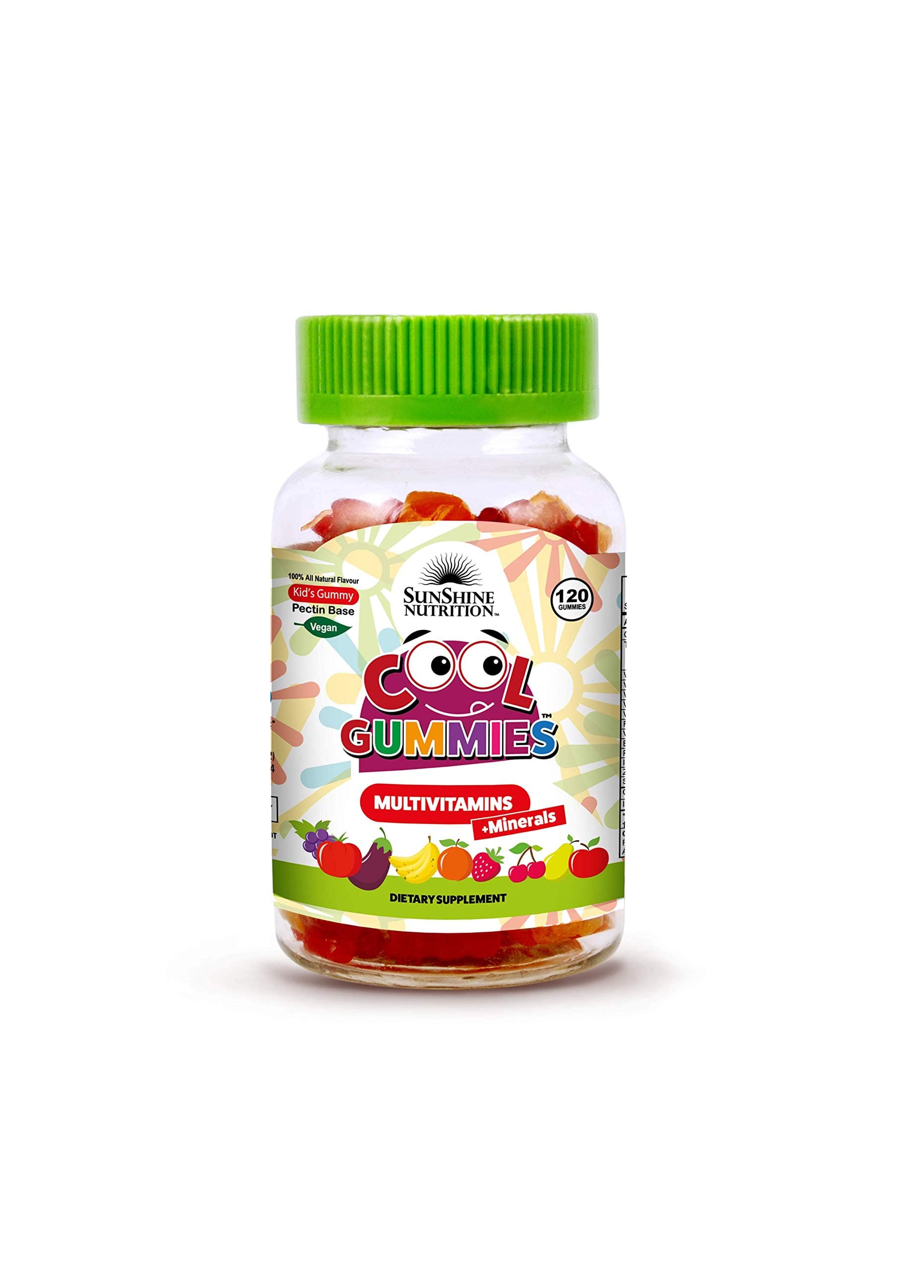 Sunshine Nutrition Cool Gummies Vegan Multivitamins 120'S
