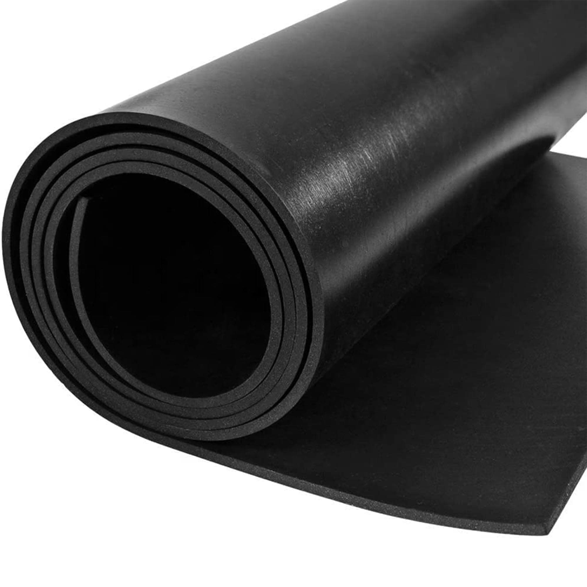 MYOYAY 118"x40"x1/8" Solid Rubber Sheet Heavy Duty Neoprene Rubber Sheets Roll for for DIY Gasket Material, Sealing, Liner, Shield, Padding,Cushioning of Anti-Vibration, Black