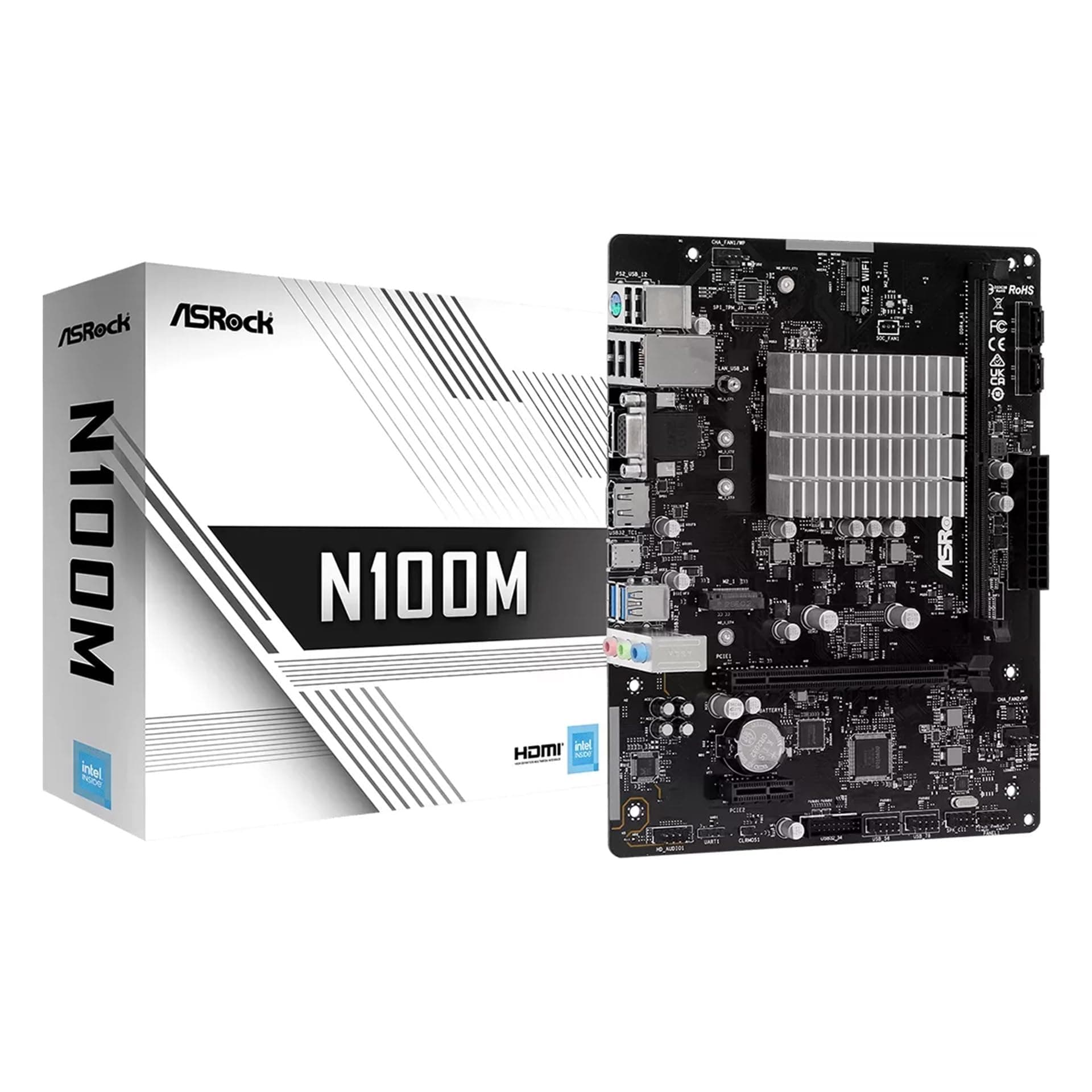 ASROCK N100M NA (CPU intégré) micro ATX