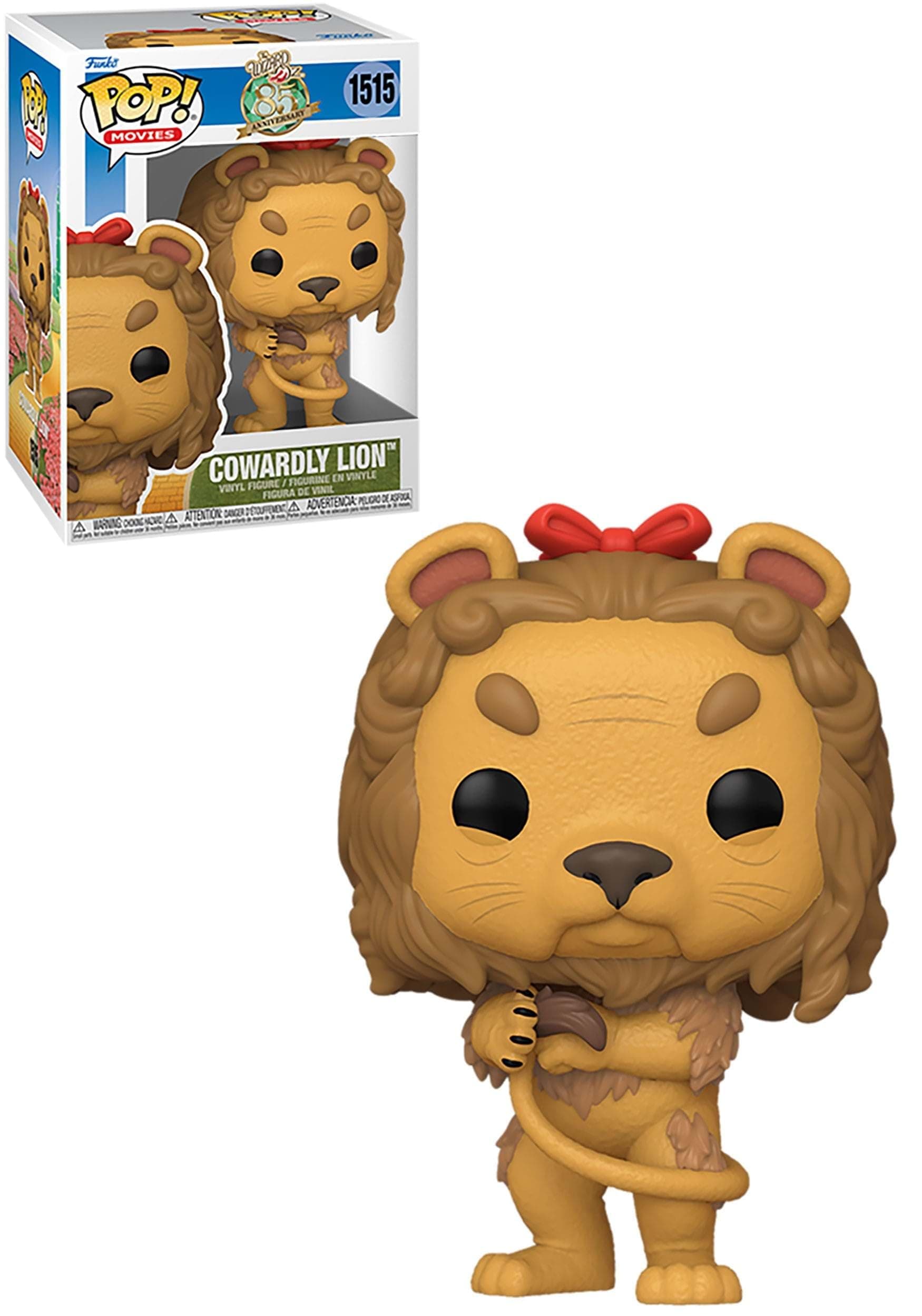 POP! Movies: The Wizard of Oz - Cowardly Lion - 1/6 Odds for Rare Chase Variant - Metallic - Collectable Vinyl Figure - Gift Idea - Official Merchandise - for Kids & Adults - Movies Fans