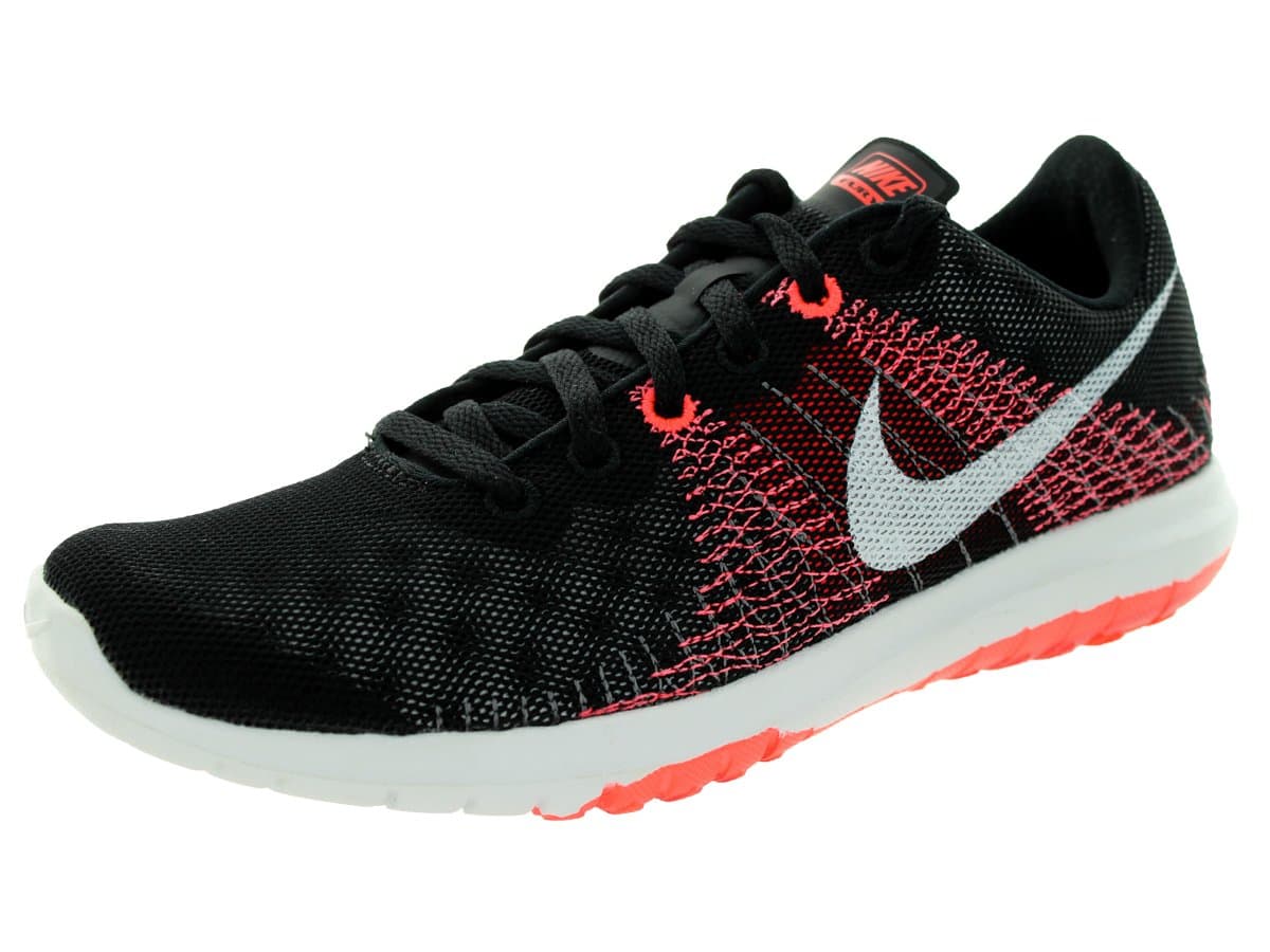 Nike Womens Flex Fury Black/White/Ht Lv/Brght Crmsn Running Shoe 9 Women US