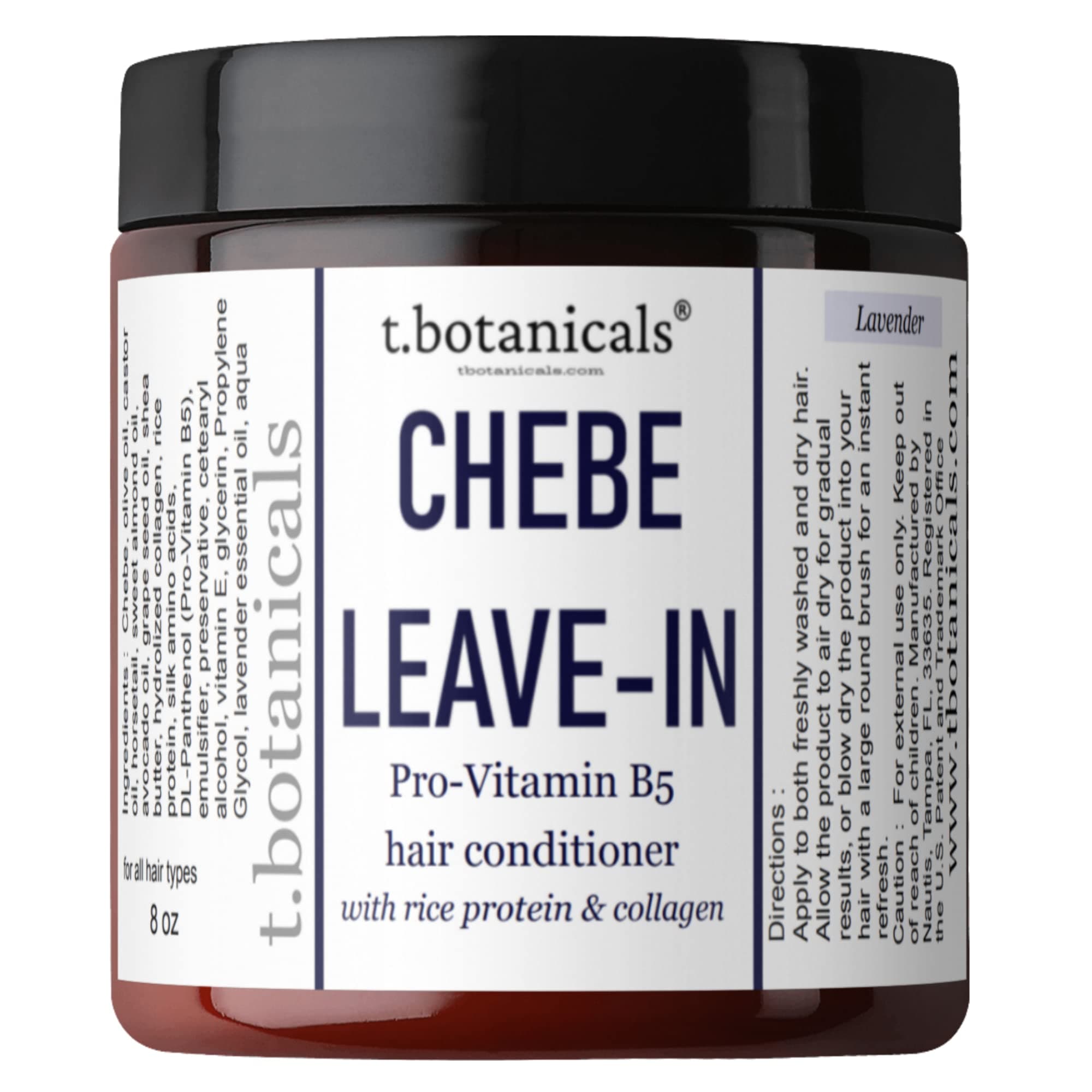 t.botanicalsChebe Leave In Conditioner Hair Growth with Provitamin B5, Thickening Strengthening Chebe Butter, Chebe Powder, Chebe Oil, Silk Amino Acids, Collagen (Citrus, 8 Ounce)