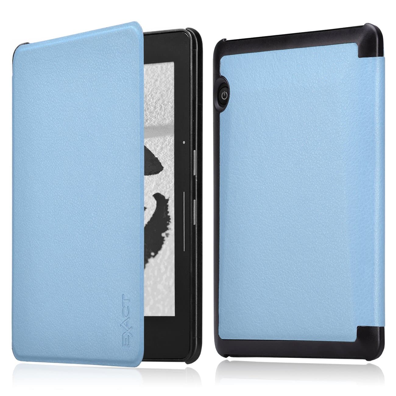 Kindle Voyage Case - Exact Kindle Voyage [Slender Series] Ultra Slim Lightweight Smart-Shell Stand Case for Kindle Voyage (2014) Light Blue