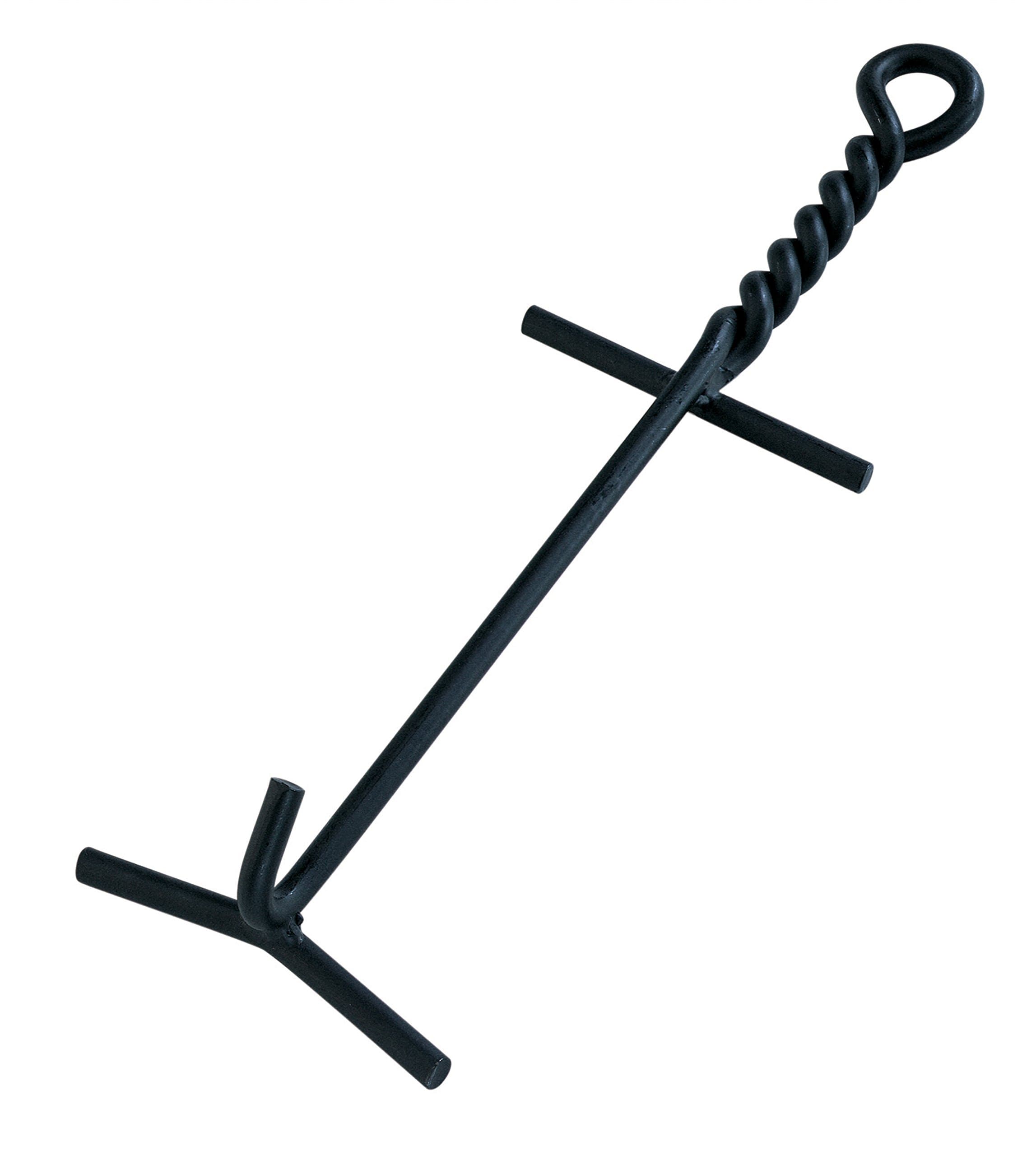 Camp Dutch Oven Lid Lifter. Black 9 mm Bar Stock For Lifting And Carrying Ovens. (Black Finish)