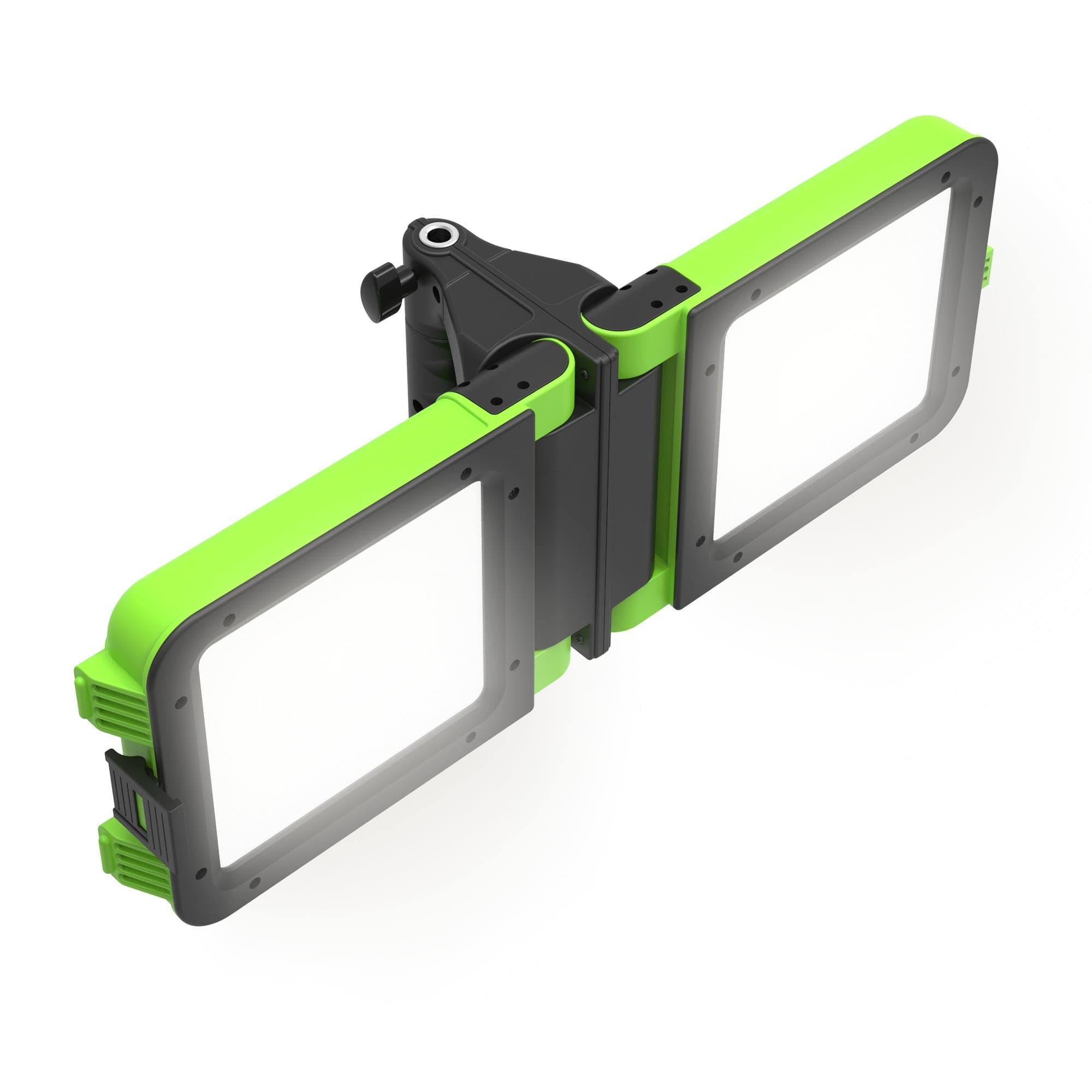 GoGlow LiteBook™ 30W Portable LED Light with 2nd Gen Upgraded Extended Lithium Battery, Portable Rechargeable Day Light White (5000-5500k) Work Light, Camping, Garage or Auto Repair, Emergency (Green)