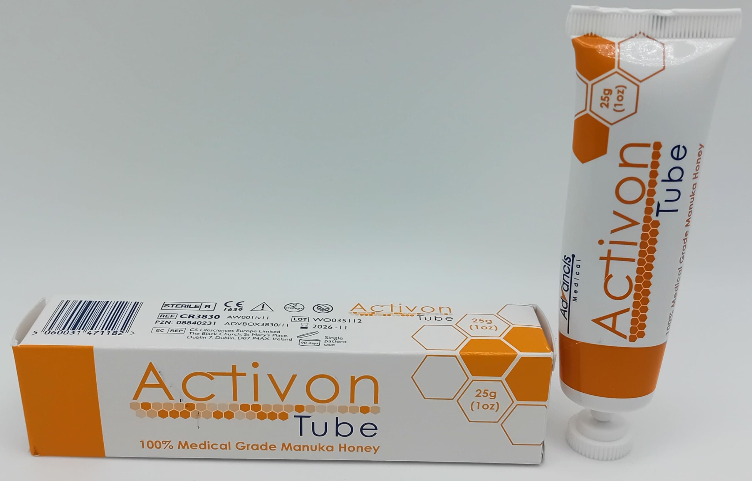 Activon Tube 100% Medical Grade Manuka Honey 25g | Natural Antimicrobial Wound Care for Healing and Protection