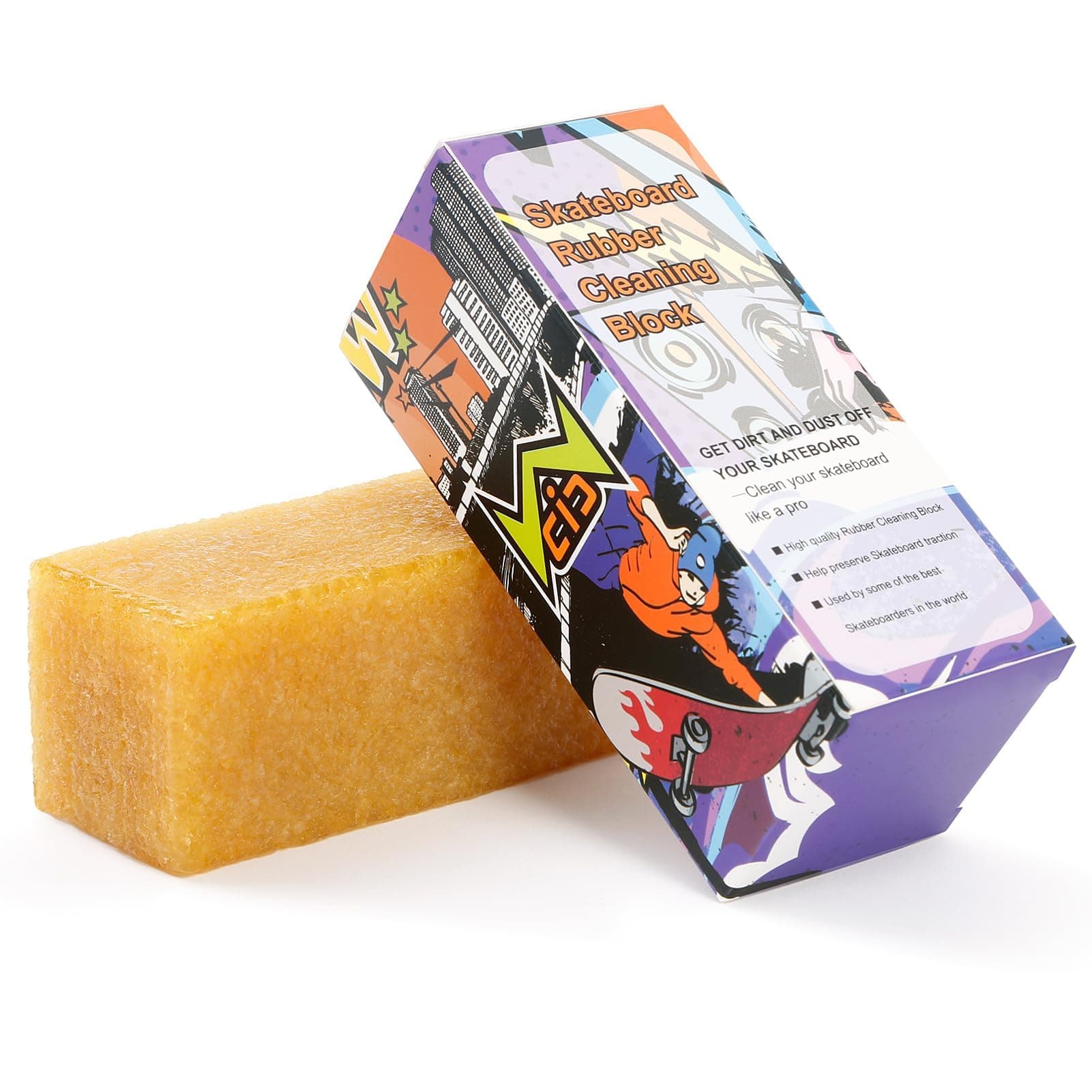 – Skateboard Grip Tape Cleaner Rubber Abrasive Cleaning Stick Grip Tape Cleaner Skateboard Accessories for Boys & Girls