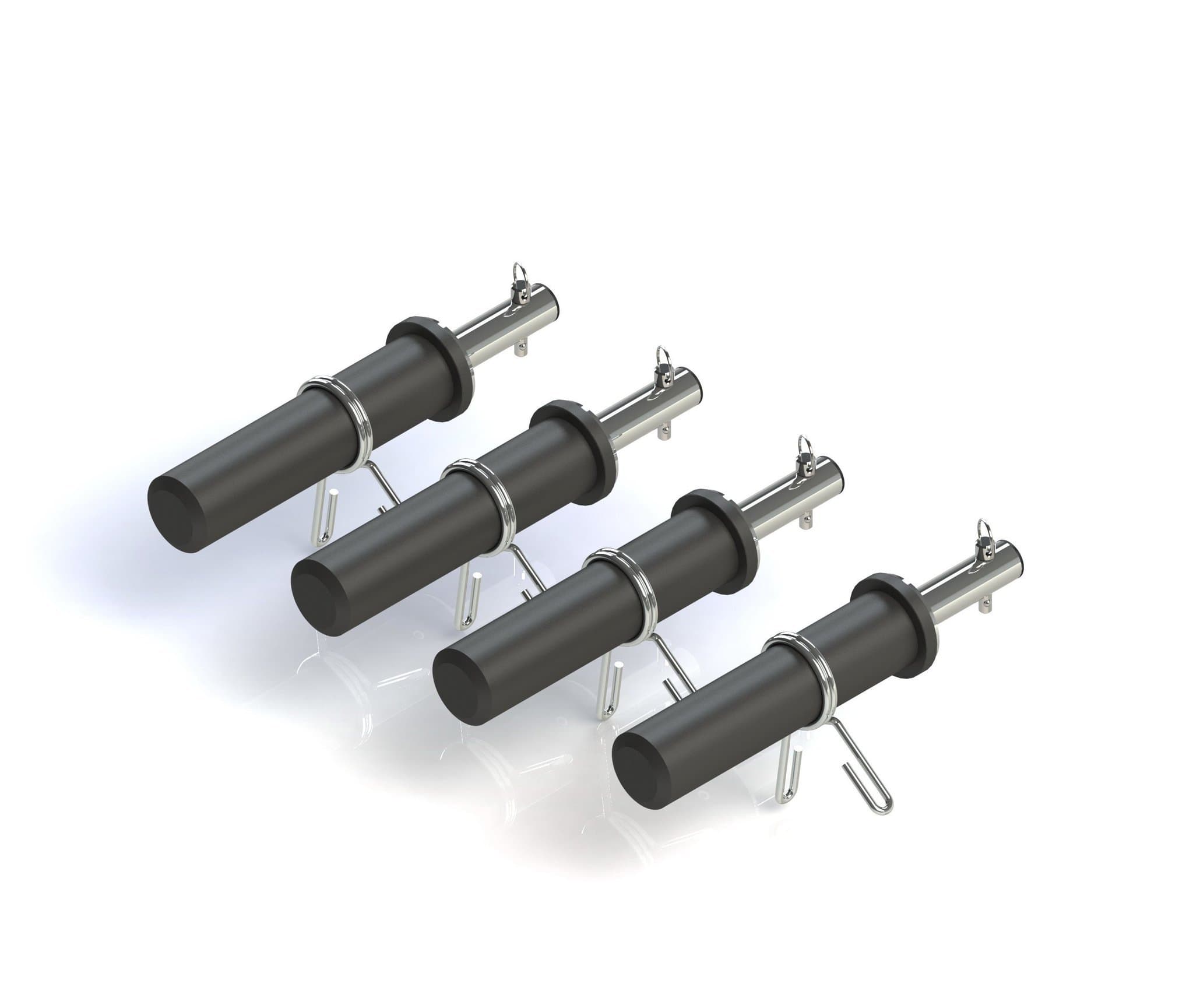 Force USA – MyRack Weight Plate Holders (4) (Standard with Olympic Adapter Sleeves Included)