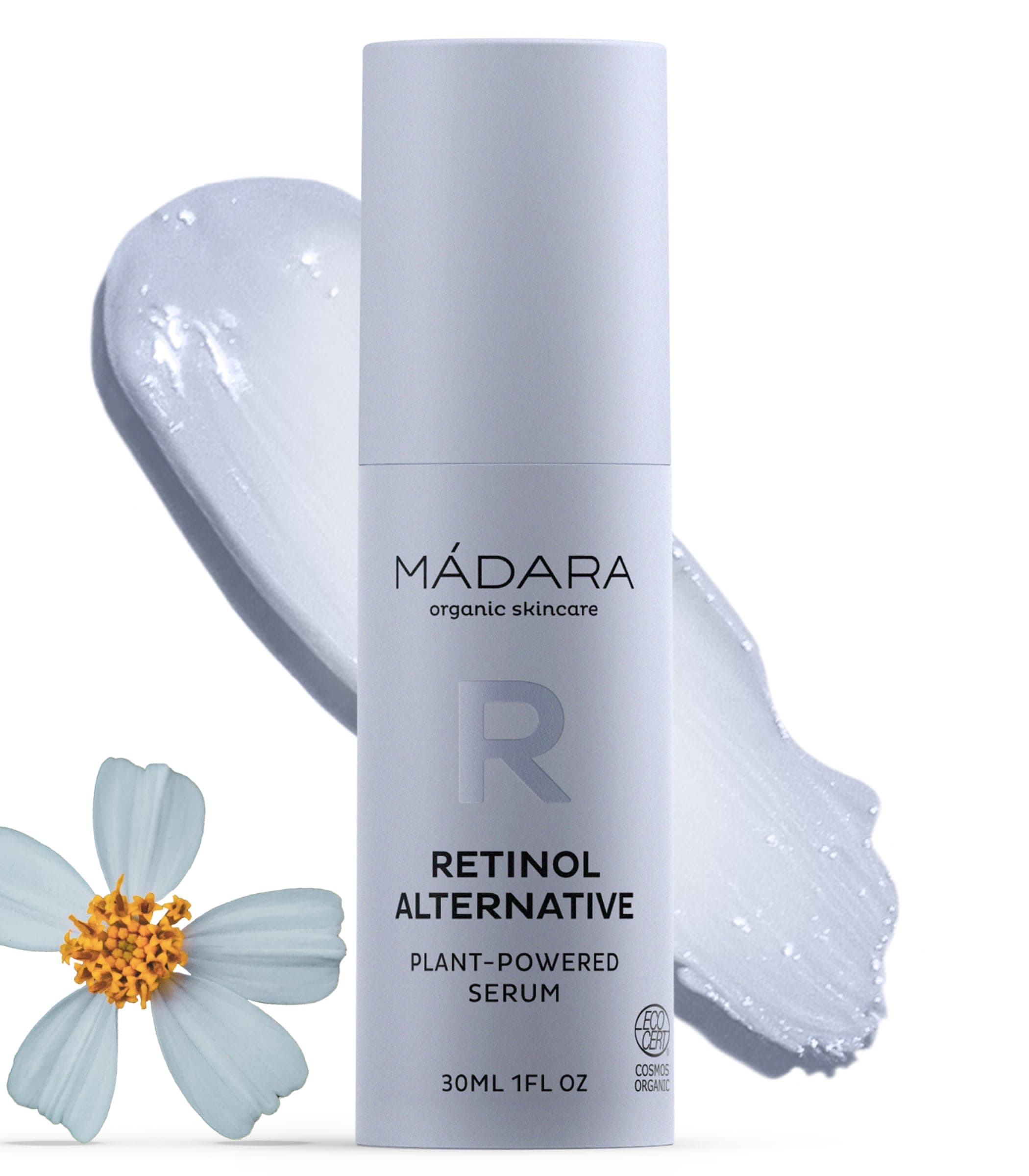 MÁDARA Organic Skincare, Retinol Alternative Plant-Powered Serum, 30 ml, Naturally Potent Retinol Alternative, Dermatologically Proven Non-Irritating Formula, Retinol Serum Face