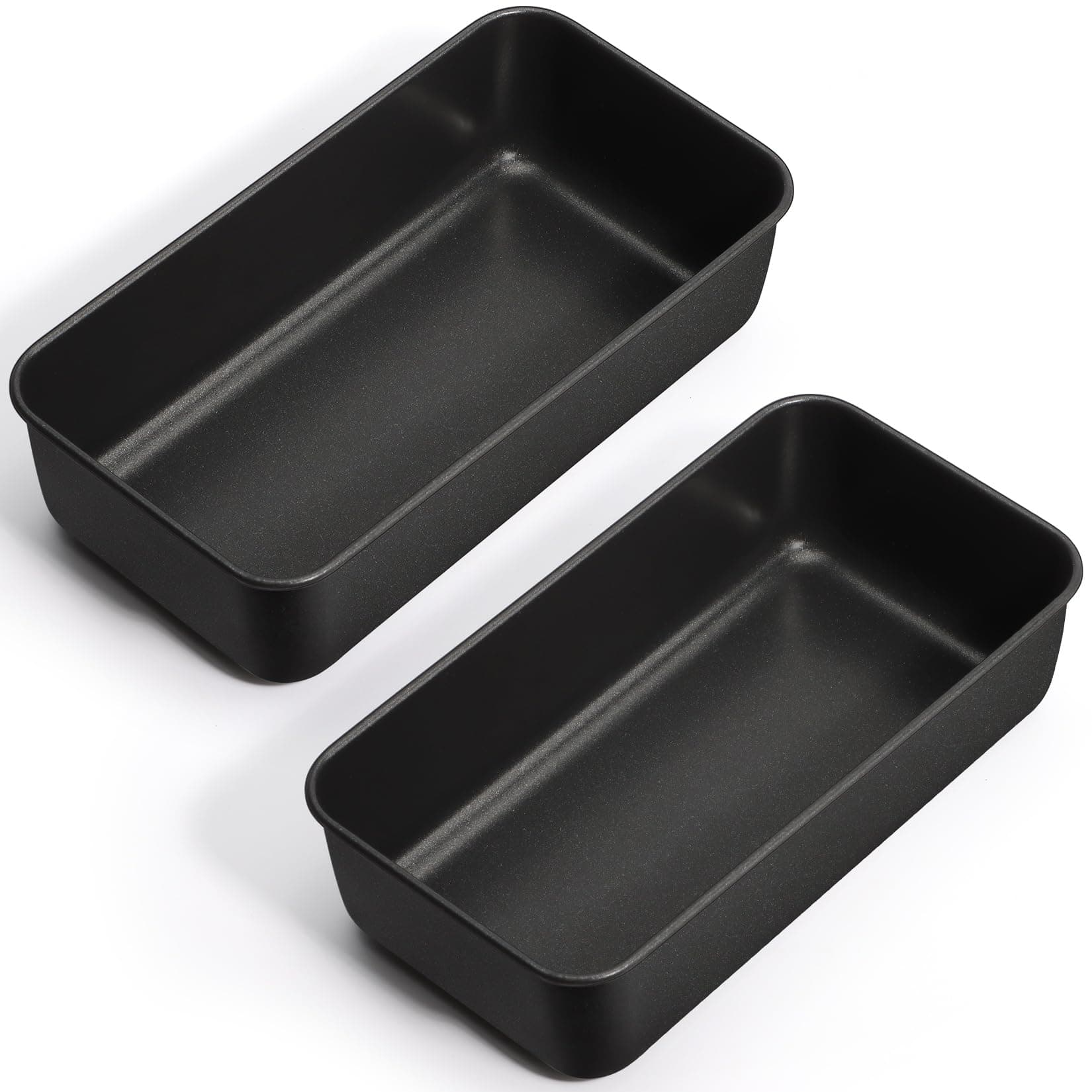 P&P CHEF Non-stick Loaf Pan Set of 2, 9 x 5 Inch, Stainless Steel Cored Bread Pan Tin for Homemade Bread/Meatloaf/Lasagna/Pound Cake, Easy Release & Easy Clean, Nontoxic & Durable