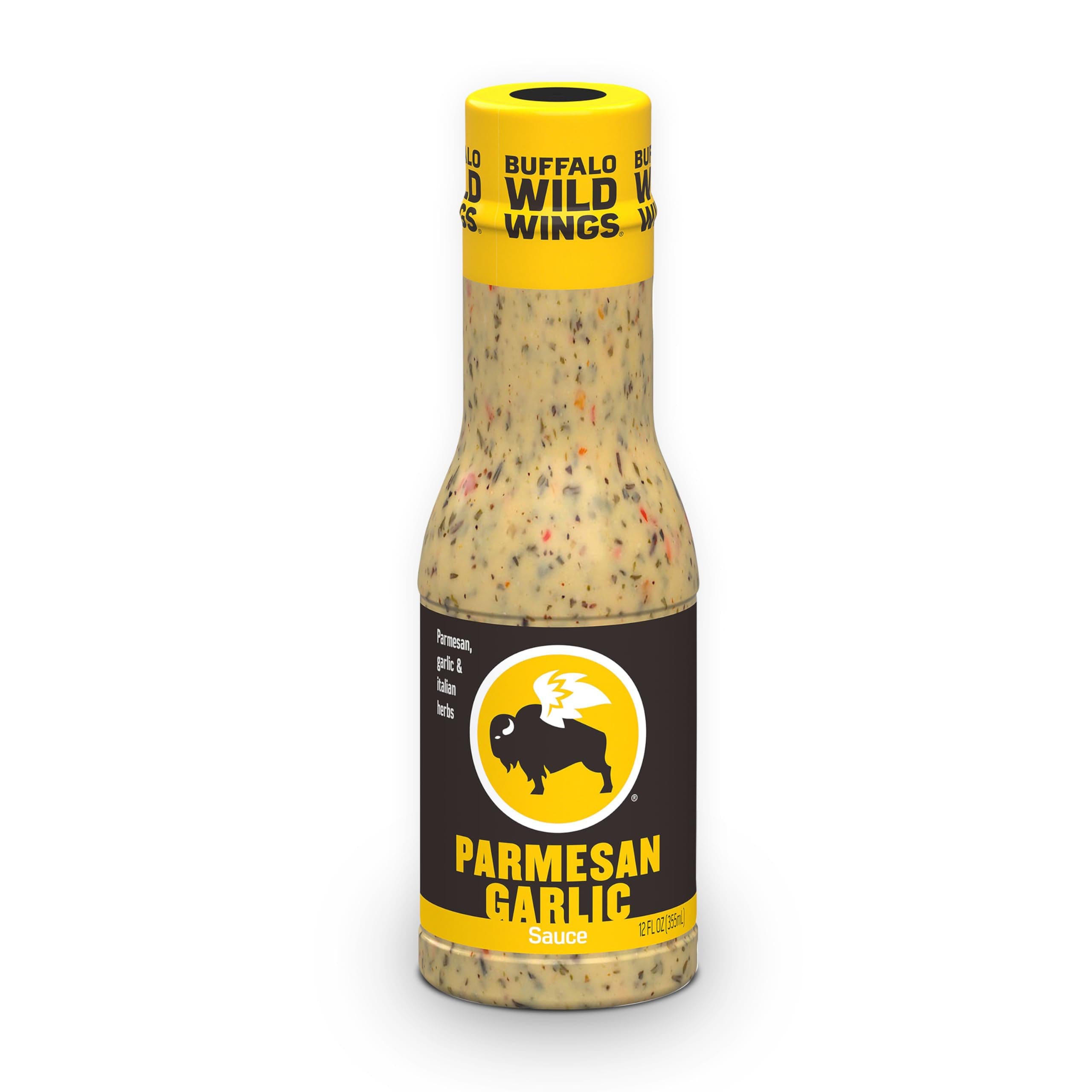 Parmesan Garlic Sauce, 12 fl. oz., Perfect Dipping Sauce, Chicken Marinade, Chicken Parmesan Topping and Wing Seasoning, Made with Italian Herbs